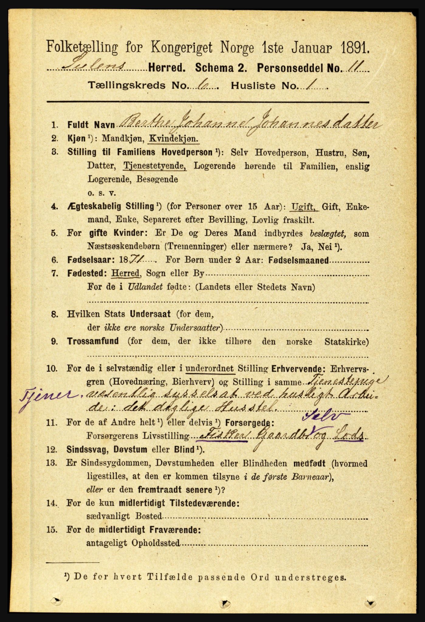 RA, Folketelling 1891 for 1412 Solund herred, 1891, s. 2024