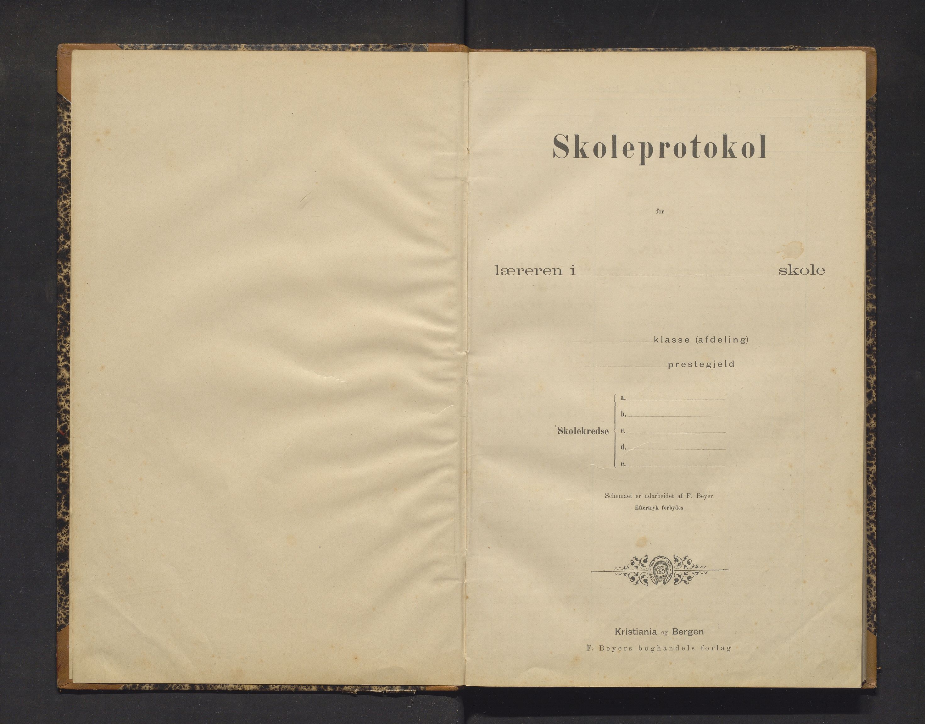 Tysnes kommune. Barneskulane, IKAH/1223-231/F/Fa/Fac/L0007: Skuleprotokoll for Amland og Kongsvik krinsar, 1896