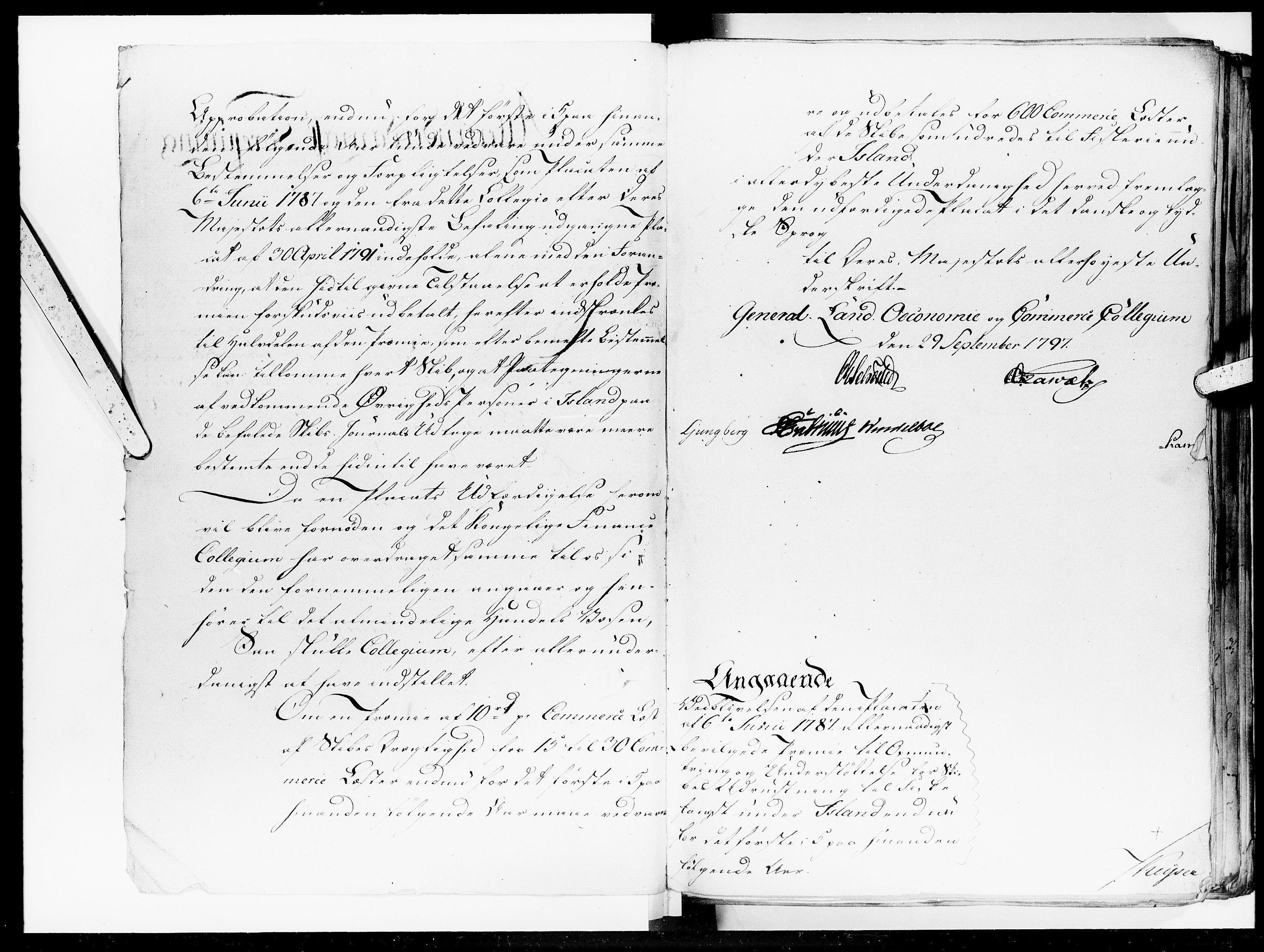Kommercekollegiet, Produktions- og Fiskerifagets Sekretariat, DRA/A-0003/-/1219: Forestillinger ang. Laan., 1797-1814