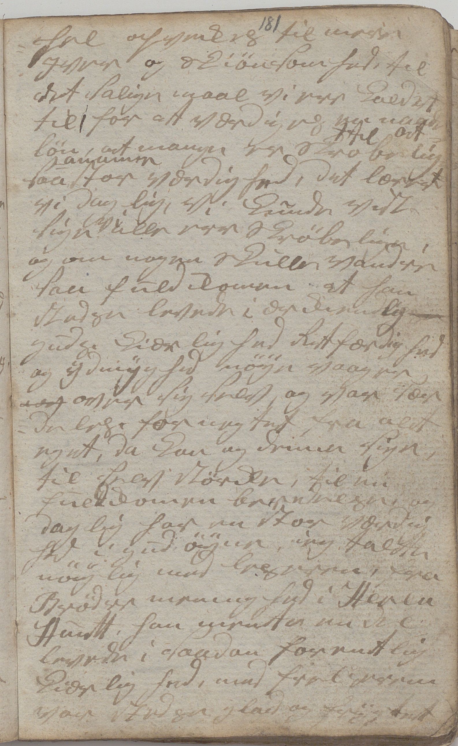 Heggtveitsamlingen, TMF/A-1007/H/L0048/0004: Brev, kopibøker. / "Schelbred I", 1787-1824, s. 181