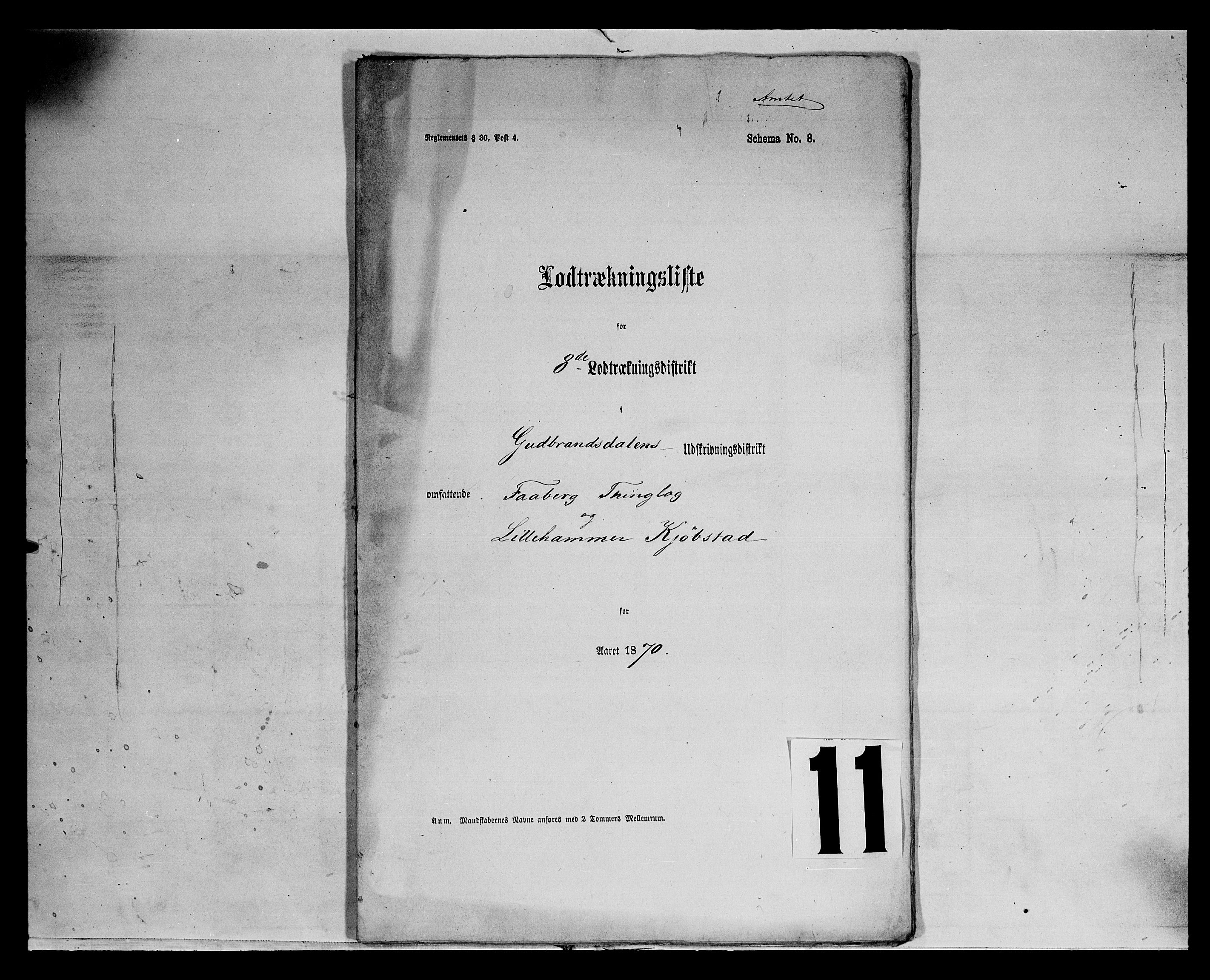 Fylkesmannen i Oppland, SAH/FYO-002/1/K/Kg/L1172: Fåberg, Lillehammer og Gausdal, 1860-1879, s. 173