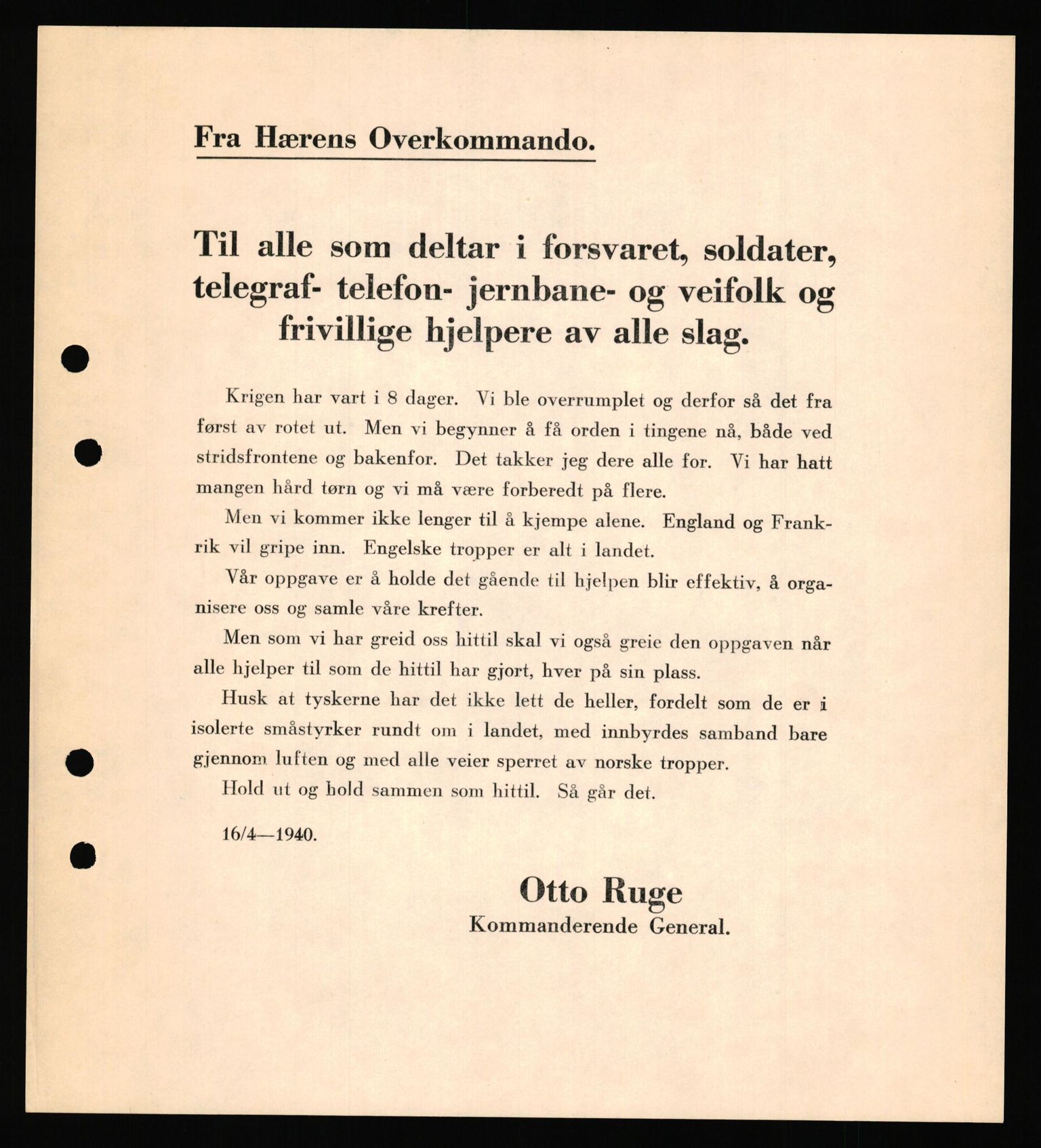 Forsvaret, Forsvarets krigshistoriske avdeling, AV/RA-RAFA-2017/Y/Yf/L0207: II-C-11-2120  -  Okkupasjonstiden., 1940-1945, s. 6