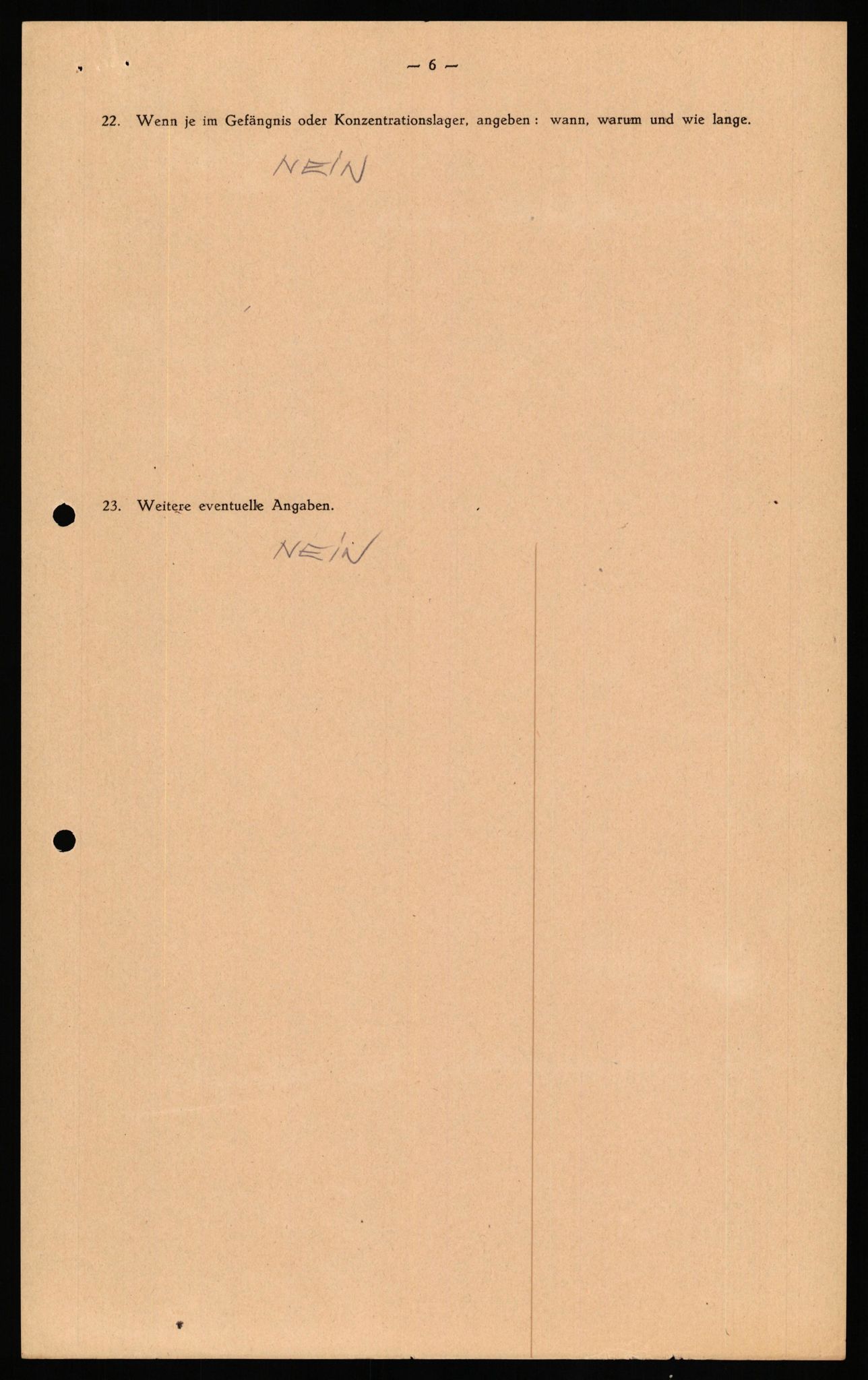 Forsvaret, Forsvarets overkommando II, AV/RA-RAFA-3915/D/Db/L0035: CI Questionaires. Tyske okkupasjonsstyrker i Norge. Tyskere., 1945-1946, s. 126