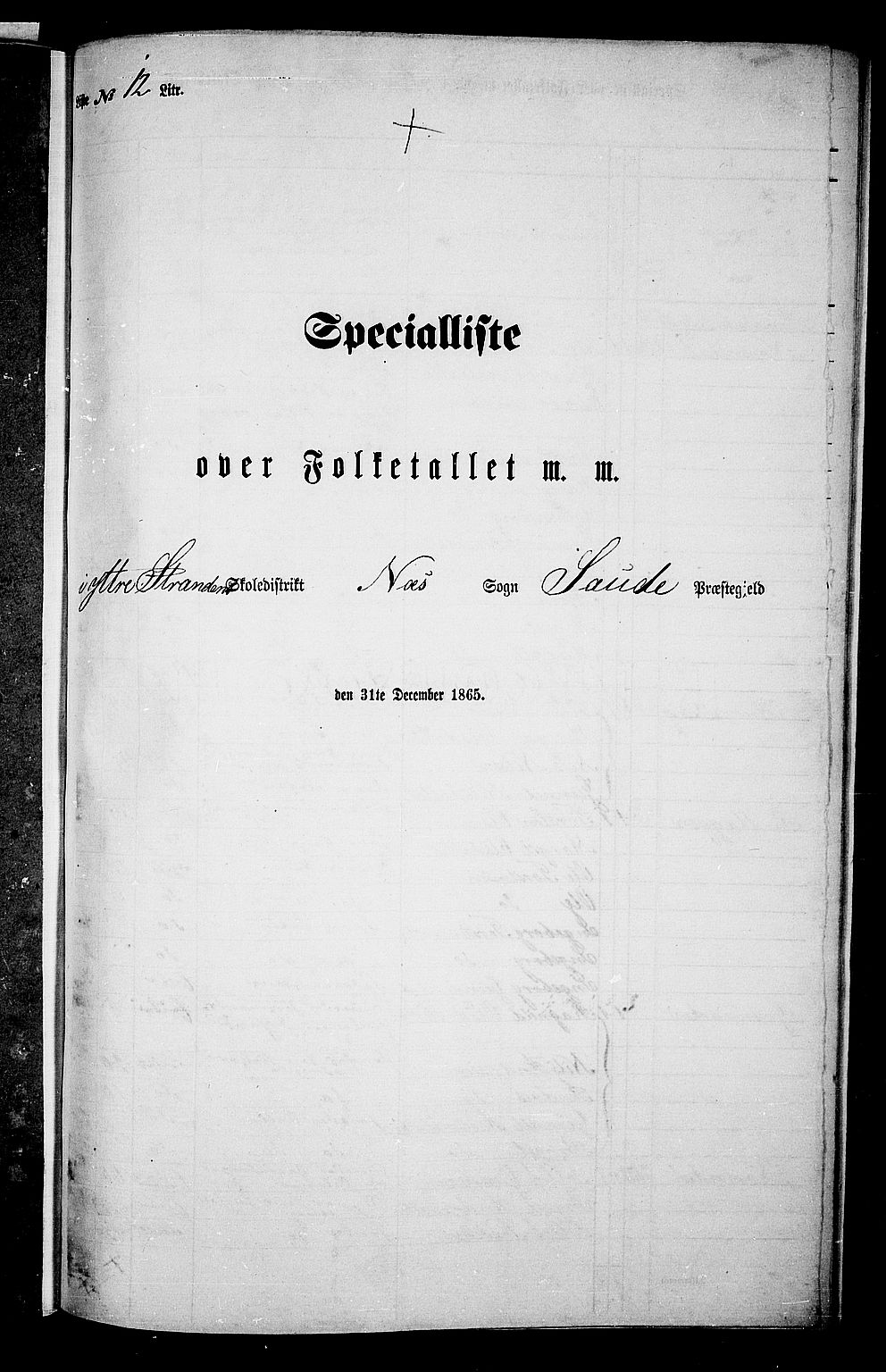 RA, Folketelling 1865 for 0822P Sauherad prestegjeld, 1865, s. 160