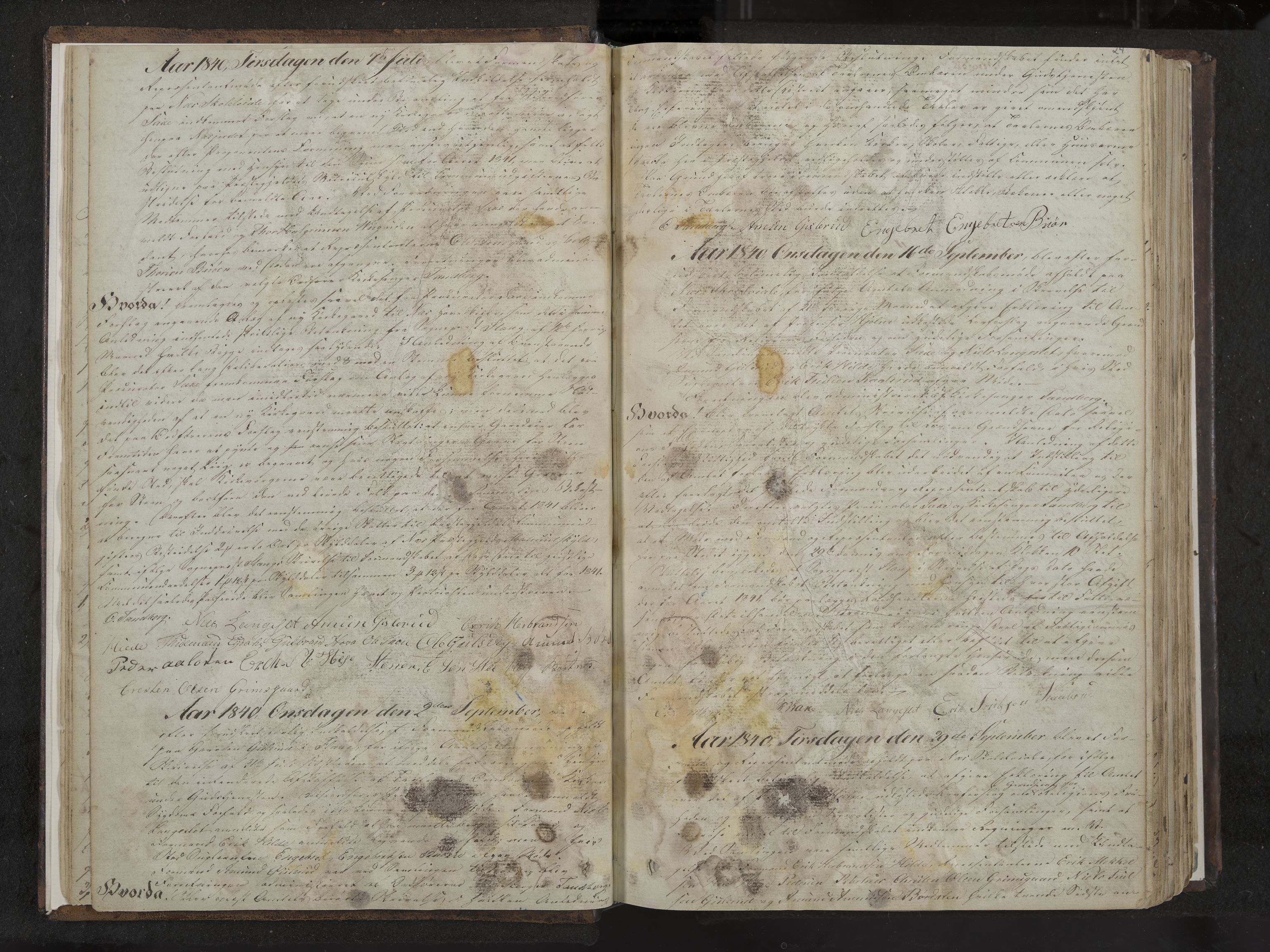 Nes formannskap og sentraladministrasjon, IKAK/0616021-1/A/Aa/L0001: Møtebok med register, 1838-1875, s. 24