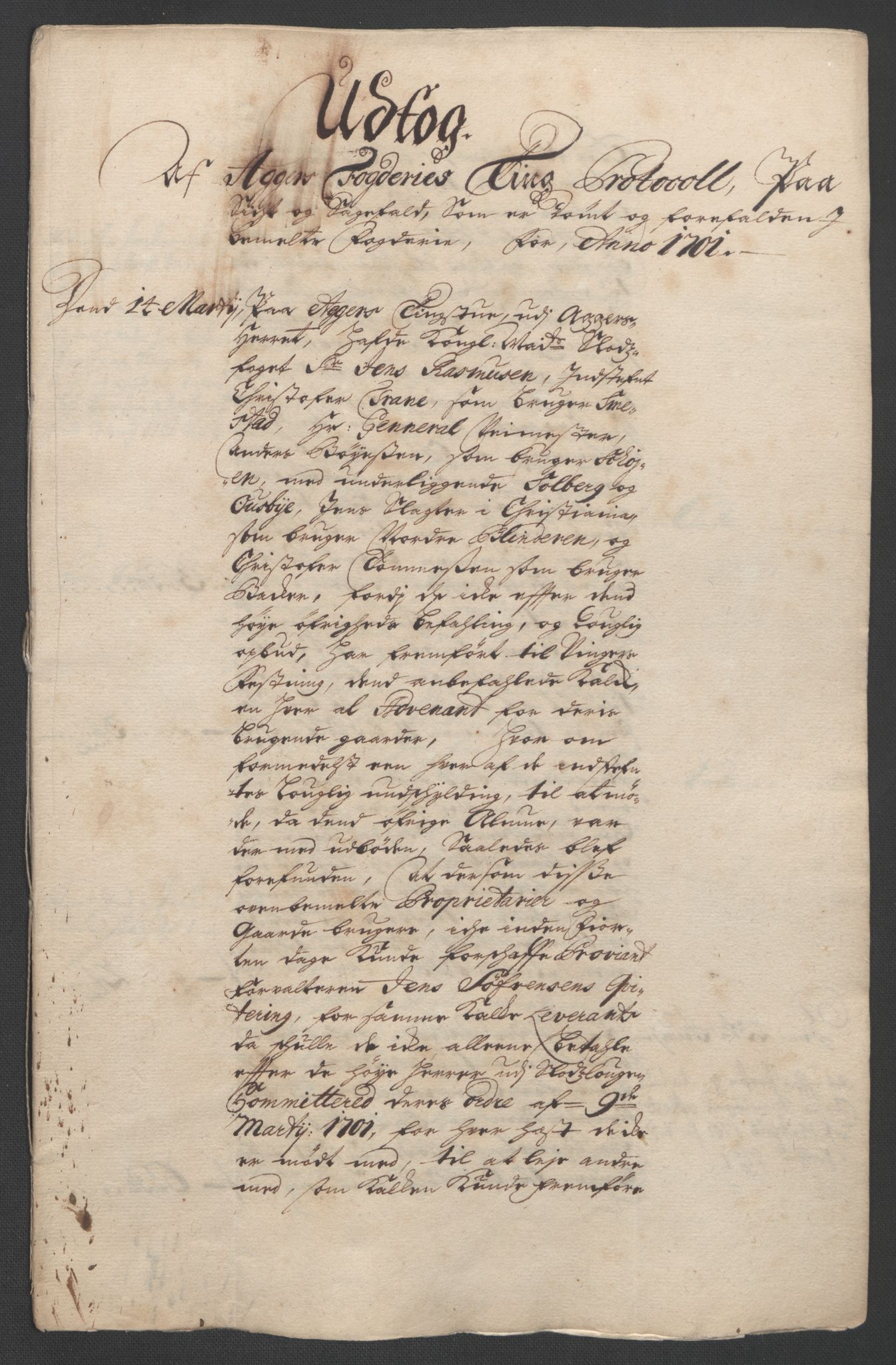 Rentekammeret inntil 1814, Reviderte regnskaper, Fogderegnskap, AV/RA-EA-4092/R10/L0444: Fogderegnskap Aker og Follo, 1701-1702, s. 74