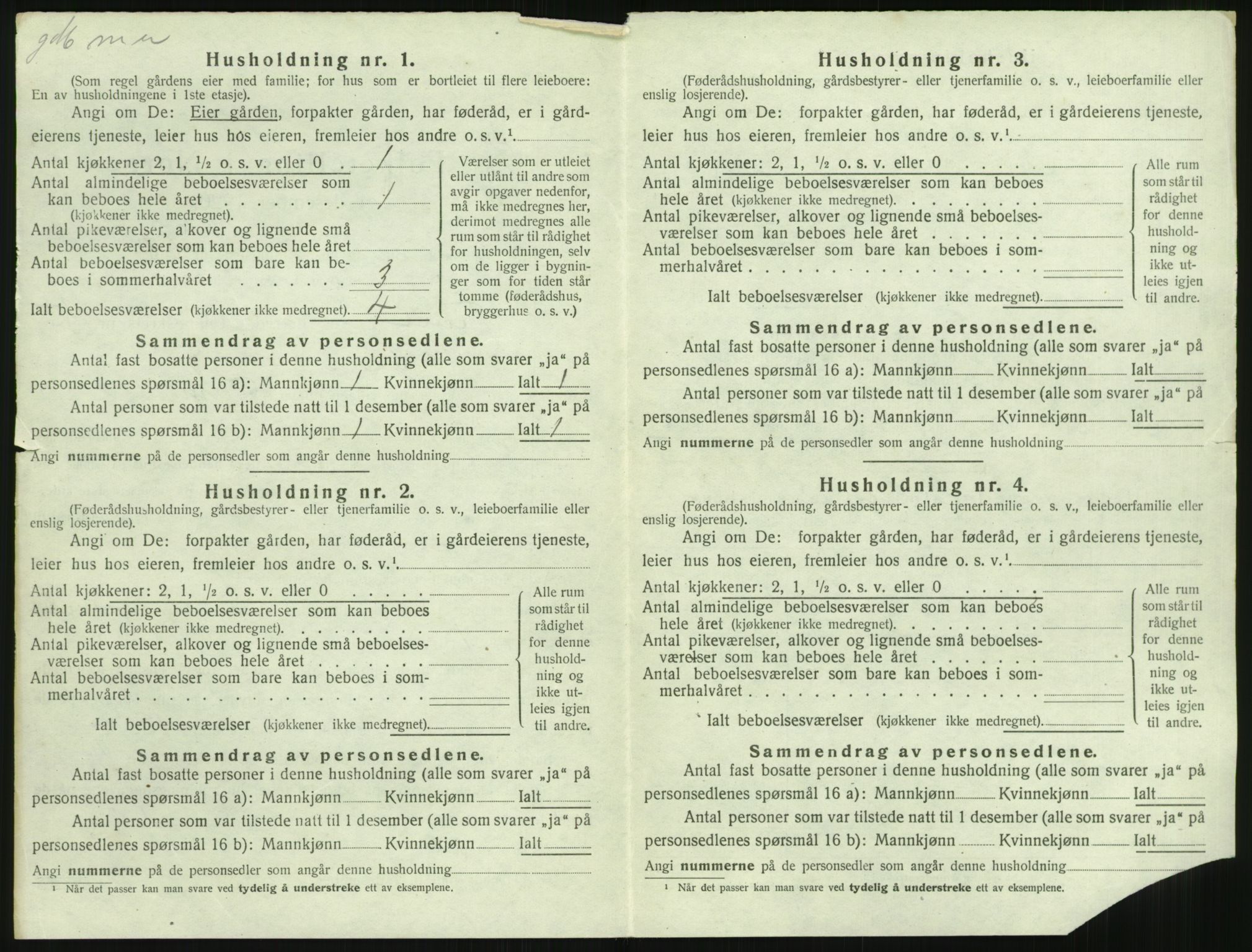 SAST, Folketelling 1920 for 1121 Time herred, 1920, s. 968