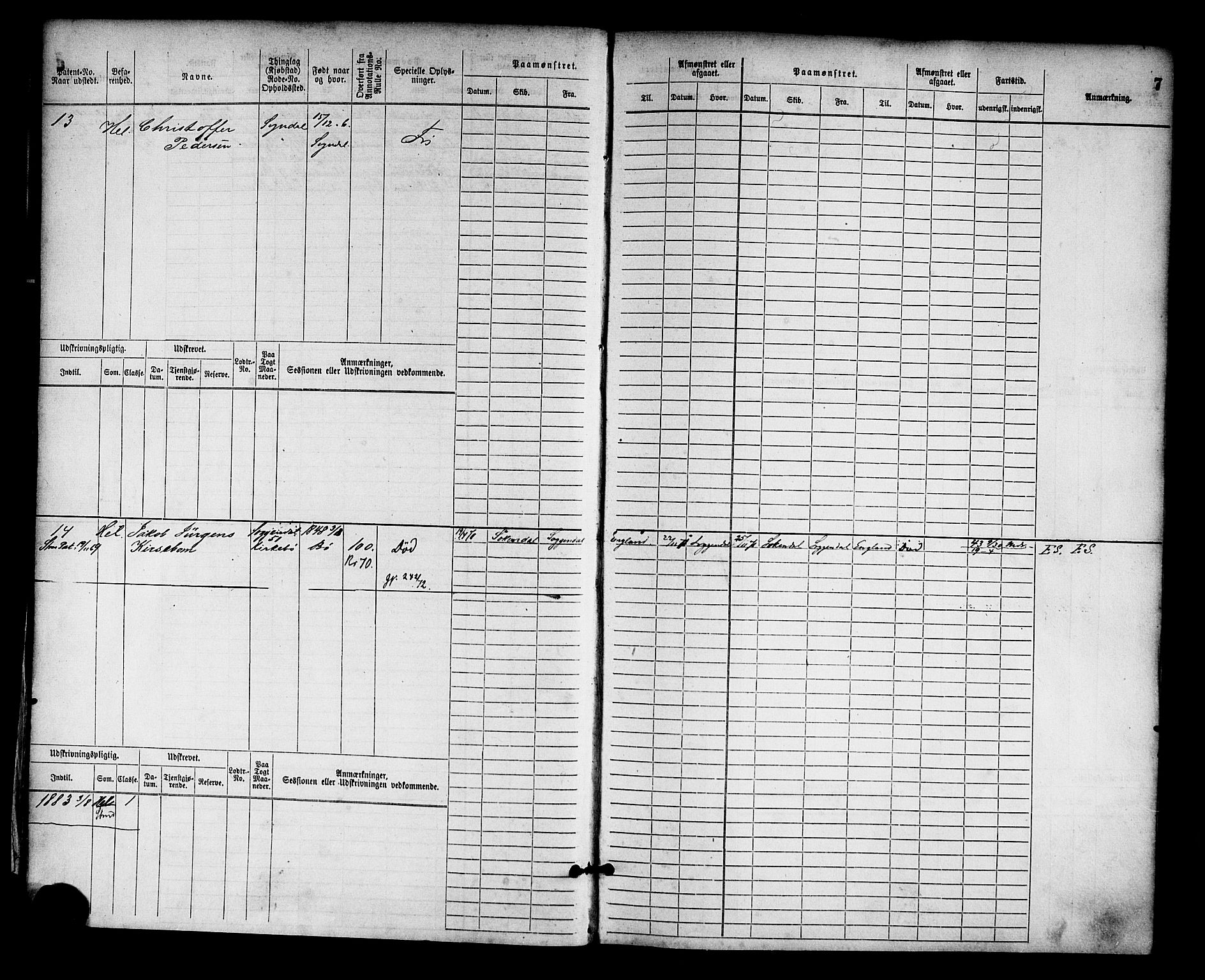 Sogndal mønstringskrets, SAK/2031-0020/F/Fb/L0001: Hovedrulle nr. 1-382, P-2, 1870-1889, s. 10