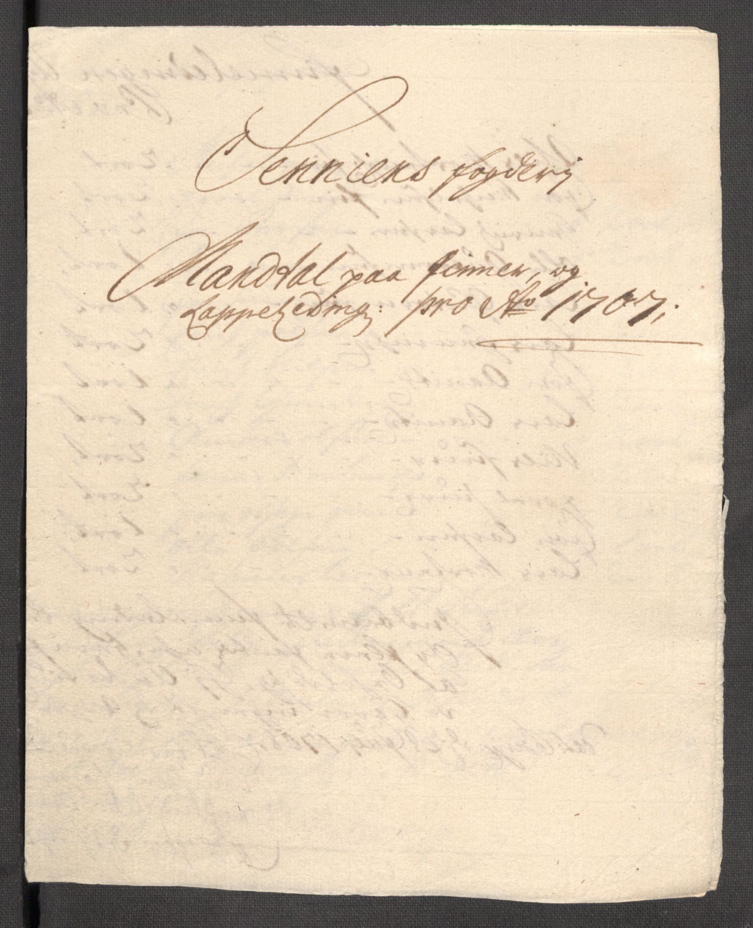 Rentekammeret inntil 1814, Reviderte regnskaper, Fogderegnskap, RA/EA-4092/R68/L4756: Fogderegnskap Senja og Troms, 1705-1707, s. 374