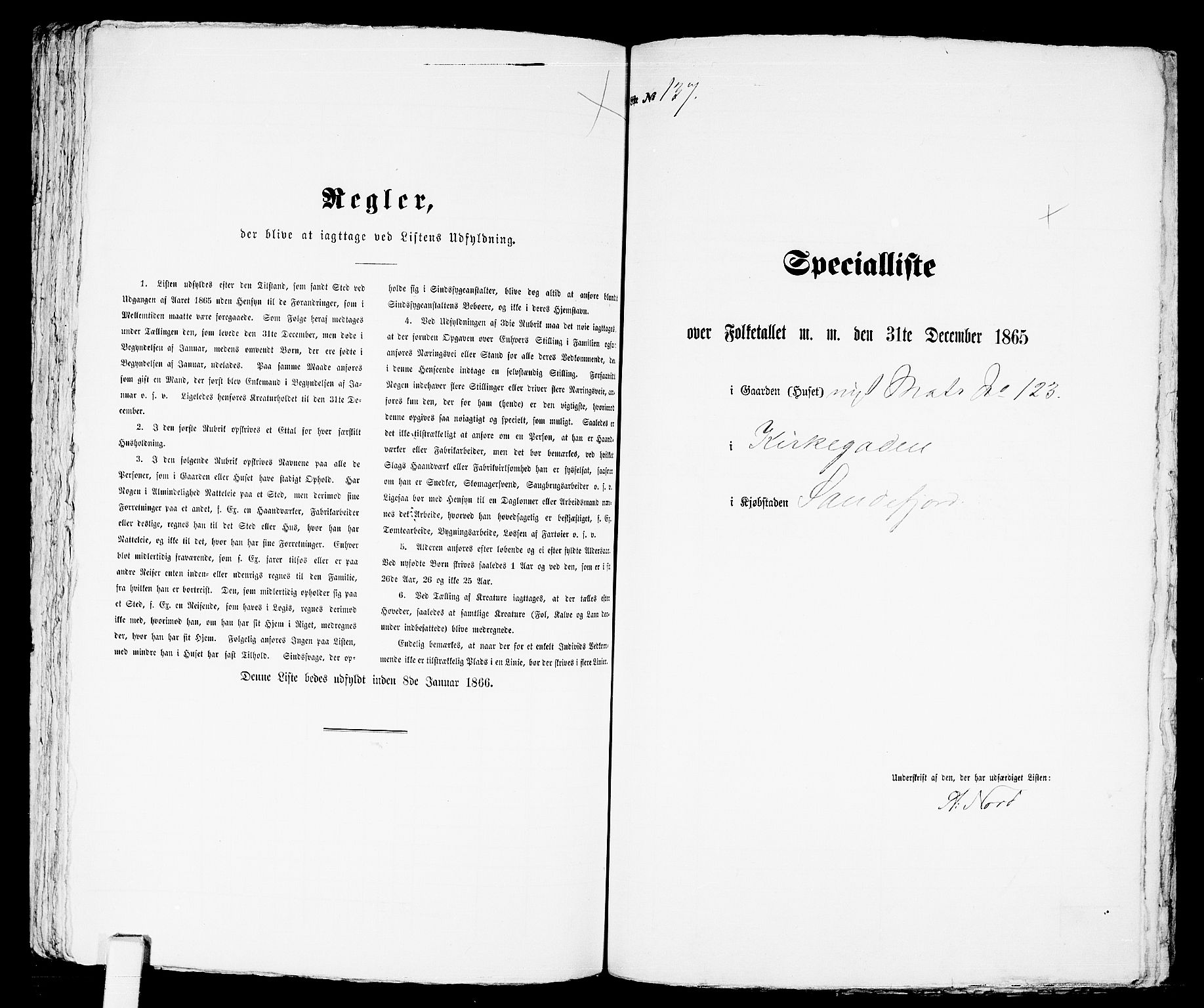 RA, Folketelling 1865 for 0706B Sandeherred prestegjeld, Sandefjord kjøpstad, 1865, s. 281