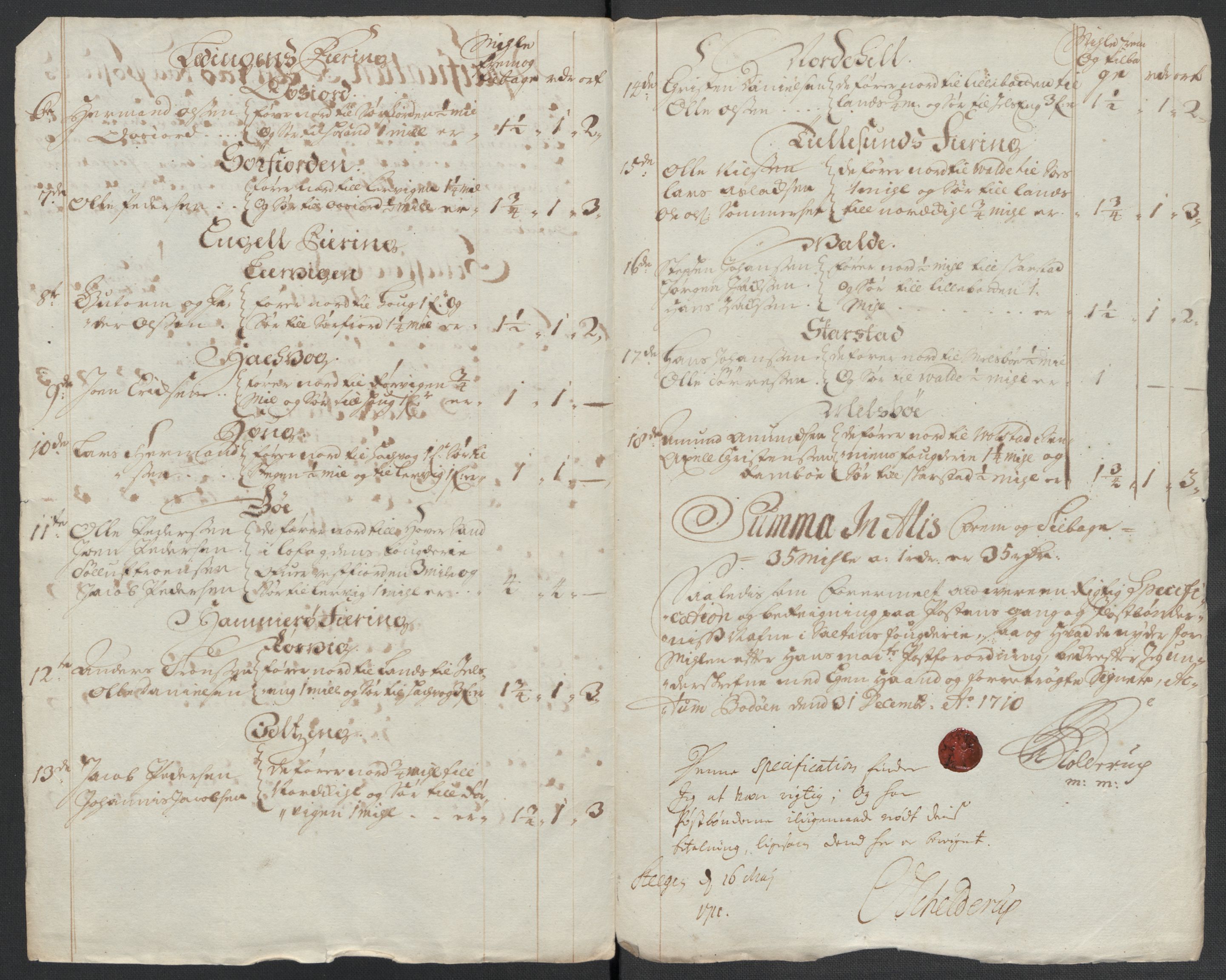 Rentekammeret inntil 1814, Reviderte regnskaper, Fogderegnskap, RA/EA-4092/R66/L4581: Fogderegnskap Salten, 1707-1710, s. 499