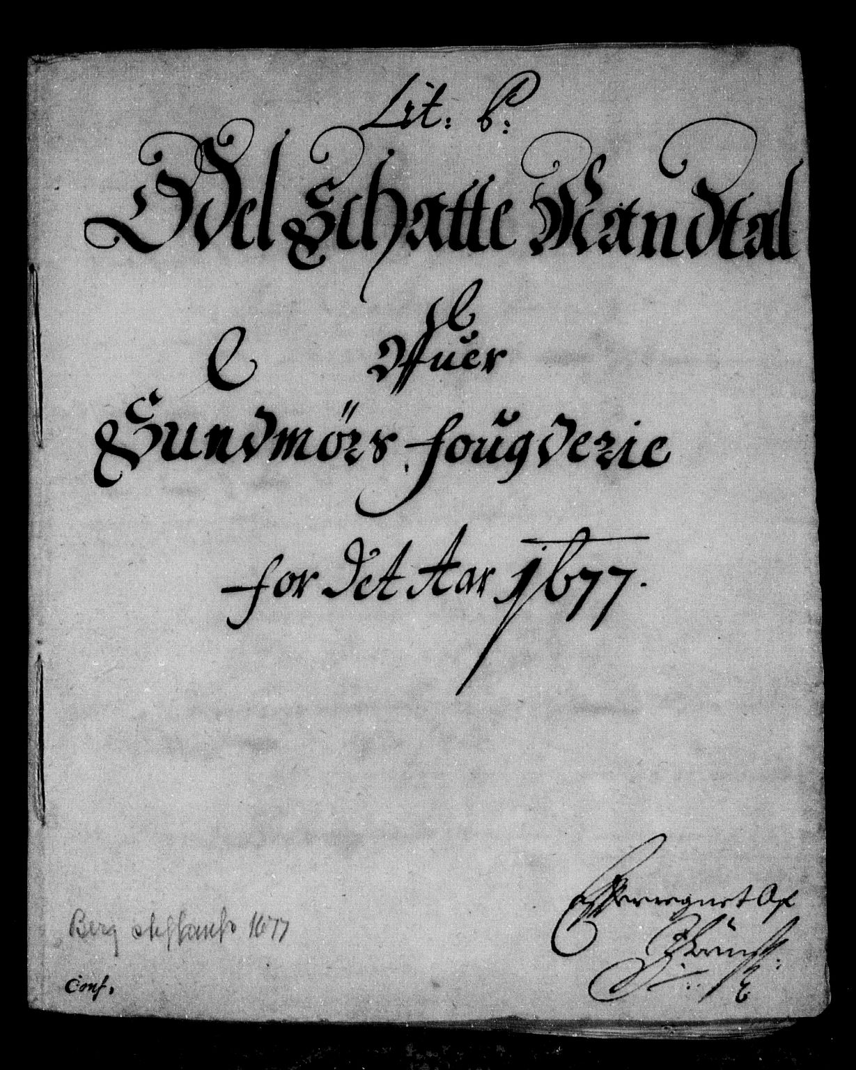 Rentekammeret inntil 1814, Reviderte regnskaper, Stiftamtstueregnskaper, Bergen stiftamt, AV/RA-EA-6043/R/Rc/L0048: Bergen stiftamt, 1677