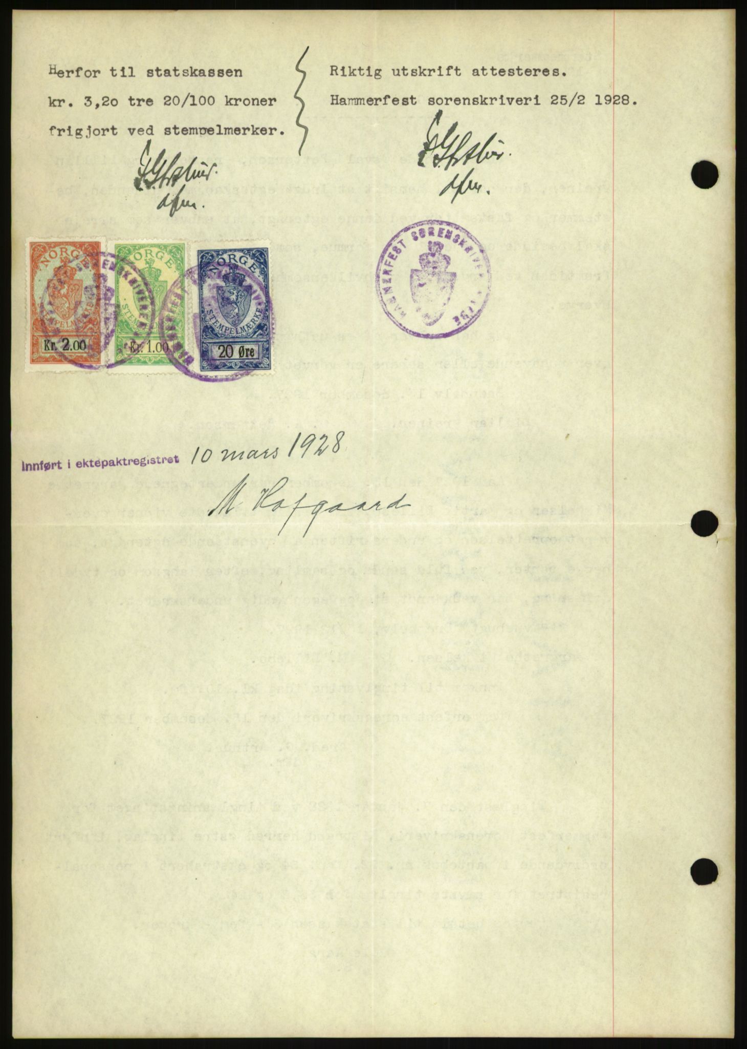 Oslo byskriverembete, AV/SAO-A-10227/2/G/Gb/L0072: Tinglyste ektepakter, Finnmark, bind 1, 1928-1950