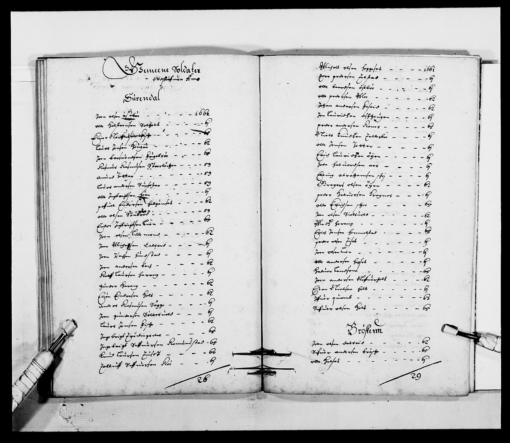Kommanderende general (KG I) med Det norske krigsdirektorium, AV/RA-EA-5419/E/Ea/L0508: Trondheimske regiment, 1659-1703, s. 155