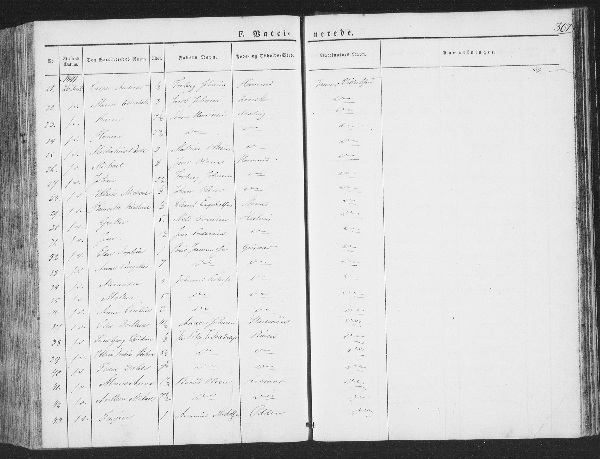 Ministerialprotokoller, klokkerbøker og fødselsregistre - Nord-Trøndelag, SAT/A-1458/780/L0639: Ministerialbok nr. 780A04, 1830-1844, s. 307