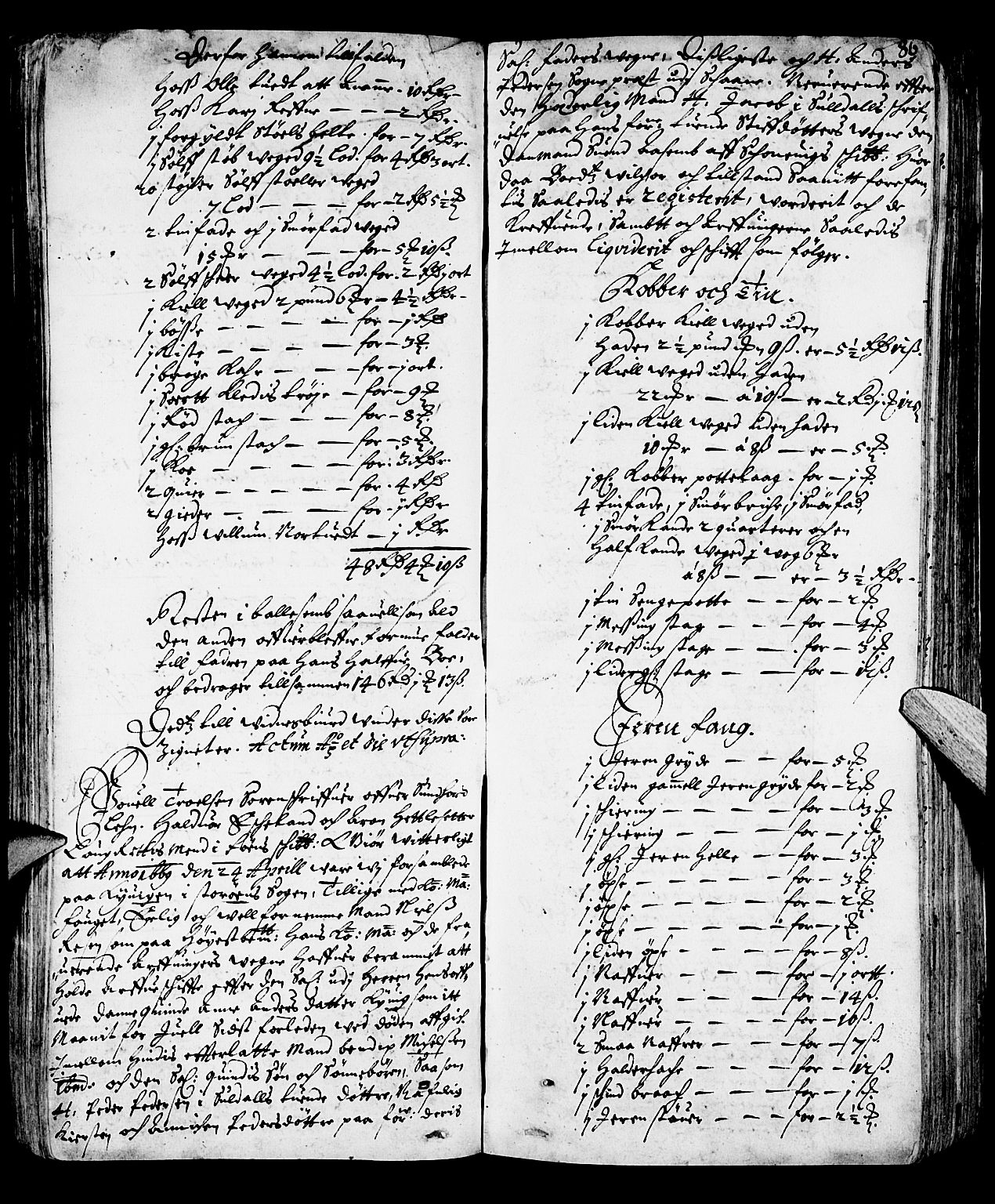 Sunnhordland sorenskrivar, SAB/A-2401/1/H/Ha/Haa/L0001: Skifteprotokollar. Register på kort. Fol. 240- ut, 1668-1669, s. 85b-86a