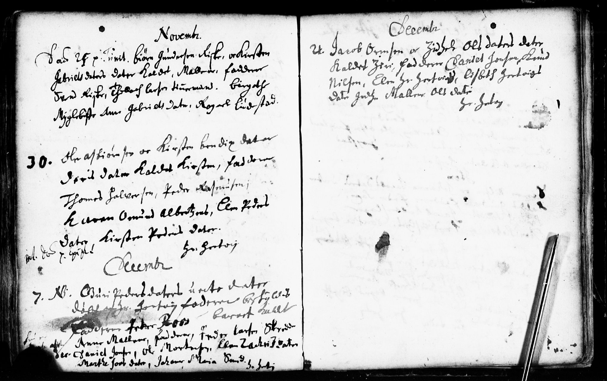 Domkirken sokneprestkontor, AV/SAST-A-101812/001/30/30BB/L0001: Klokkerbok nr. B 1, 1688-1714