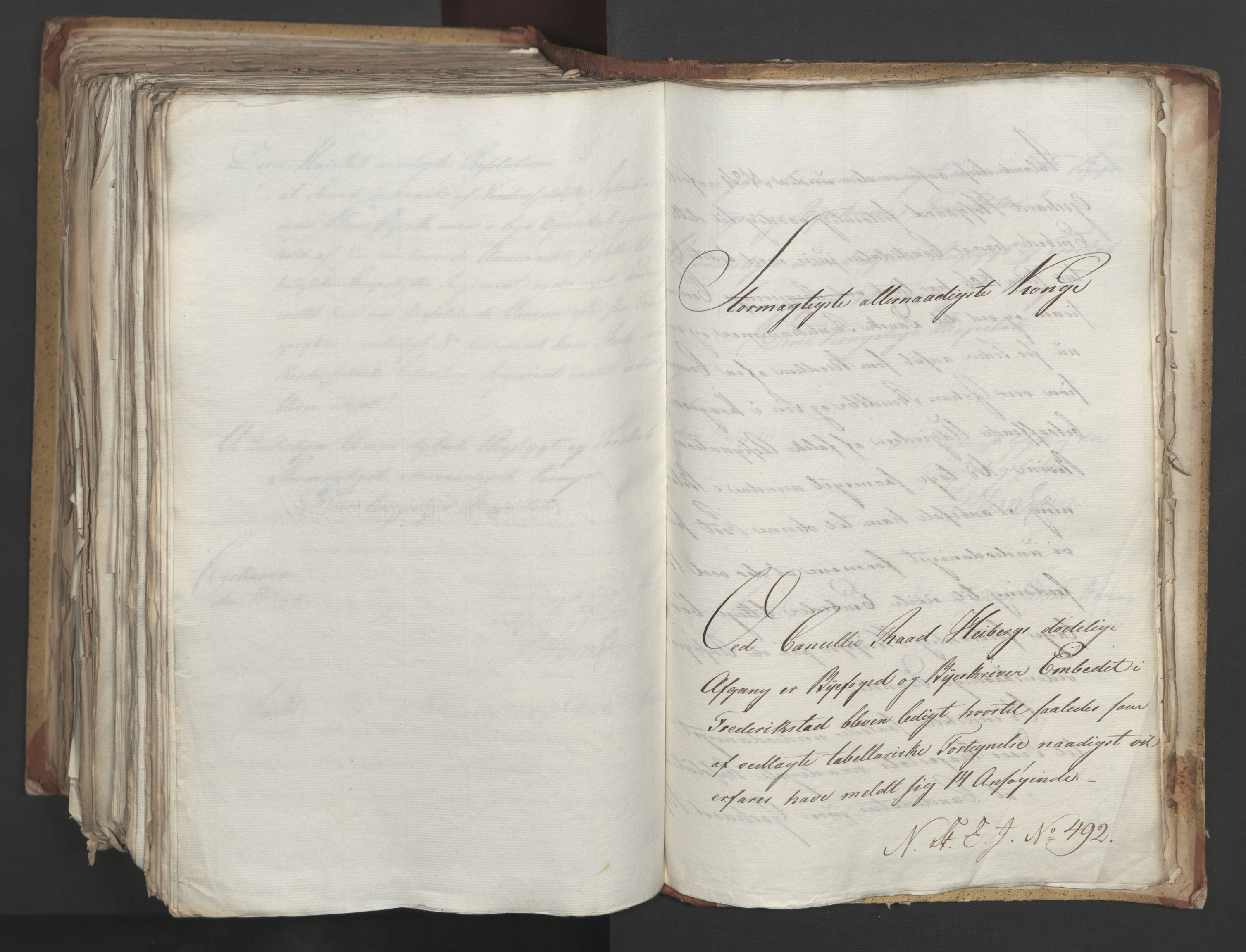 Statsrådsavdelingen i Stockholm, AV/RA-S-1003/D/Da/L0002: Regjeringsinnstillinger nr. 263-518, 1815, s. 519