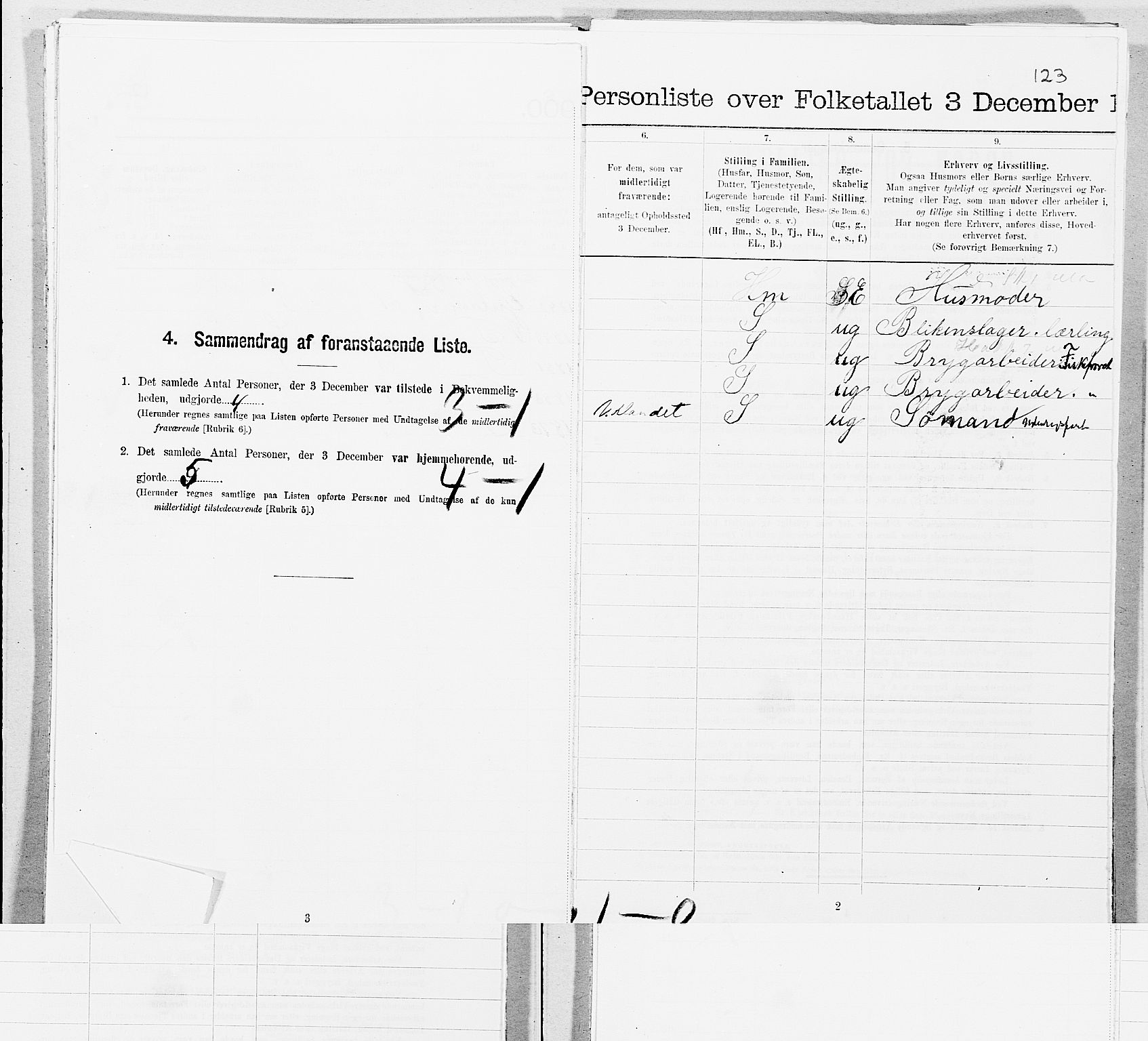 SAT, Folketelling 1900 for 1503 Kristiansund kjøpstad, 1900, s. 7874