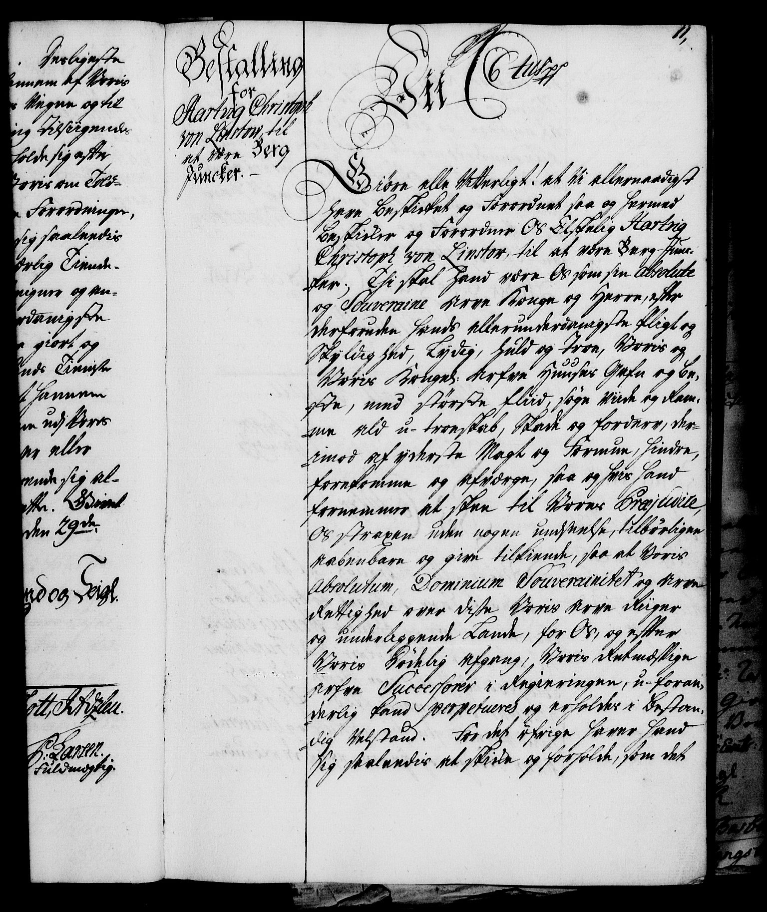 Rentekammeret, Kammerkanselliet, RA/EA-3111/G/Gg/Gge/L0003: Norsk bestallingsprotokoll med register (merket RK 53.27), 1745-1761, s. 11