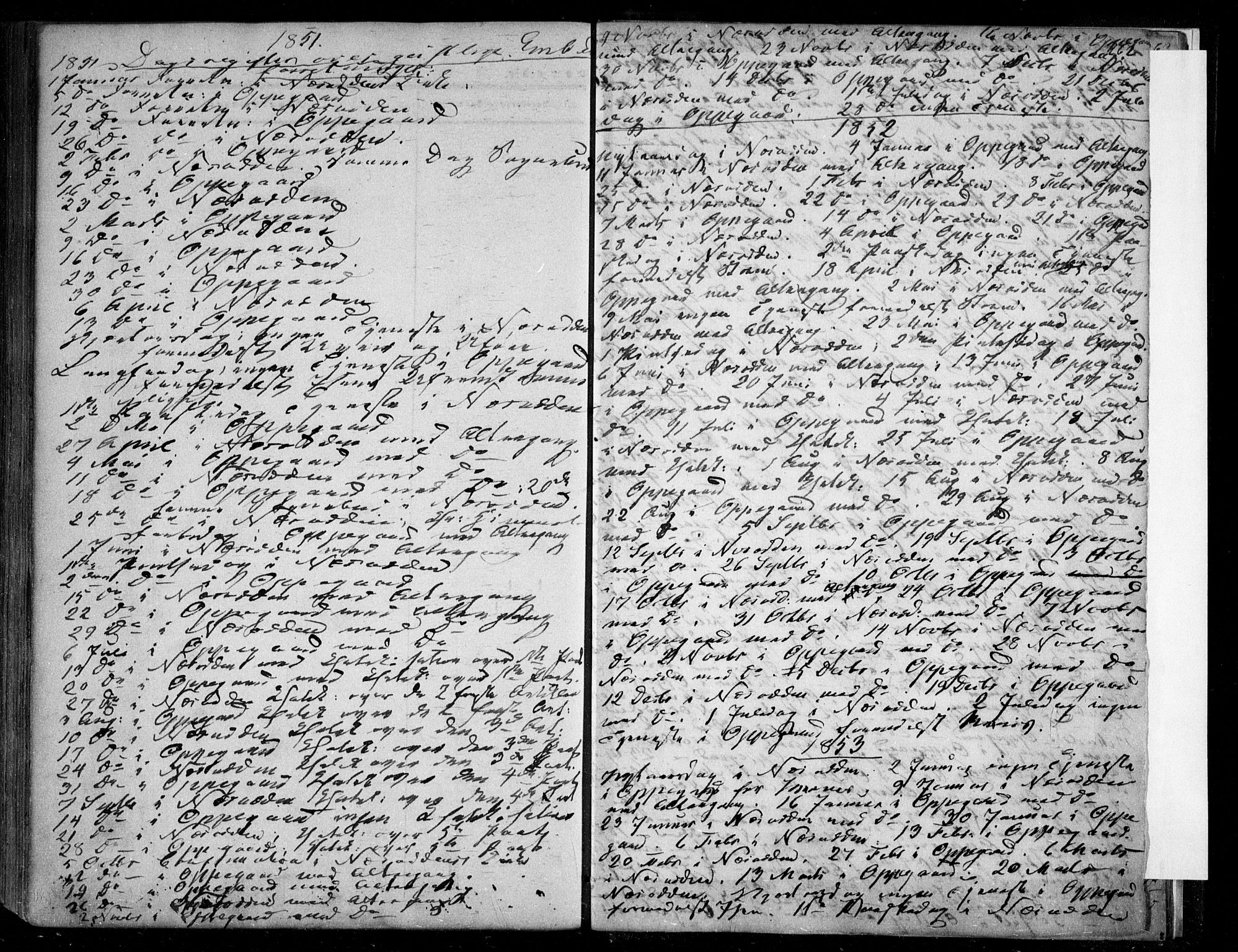 Nesodden prestekontor Kirkebøker, AV/SAO-A-10013/F/Fa/L0007: Ministerialbok nr. I 7, 1848-1868, s. 262