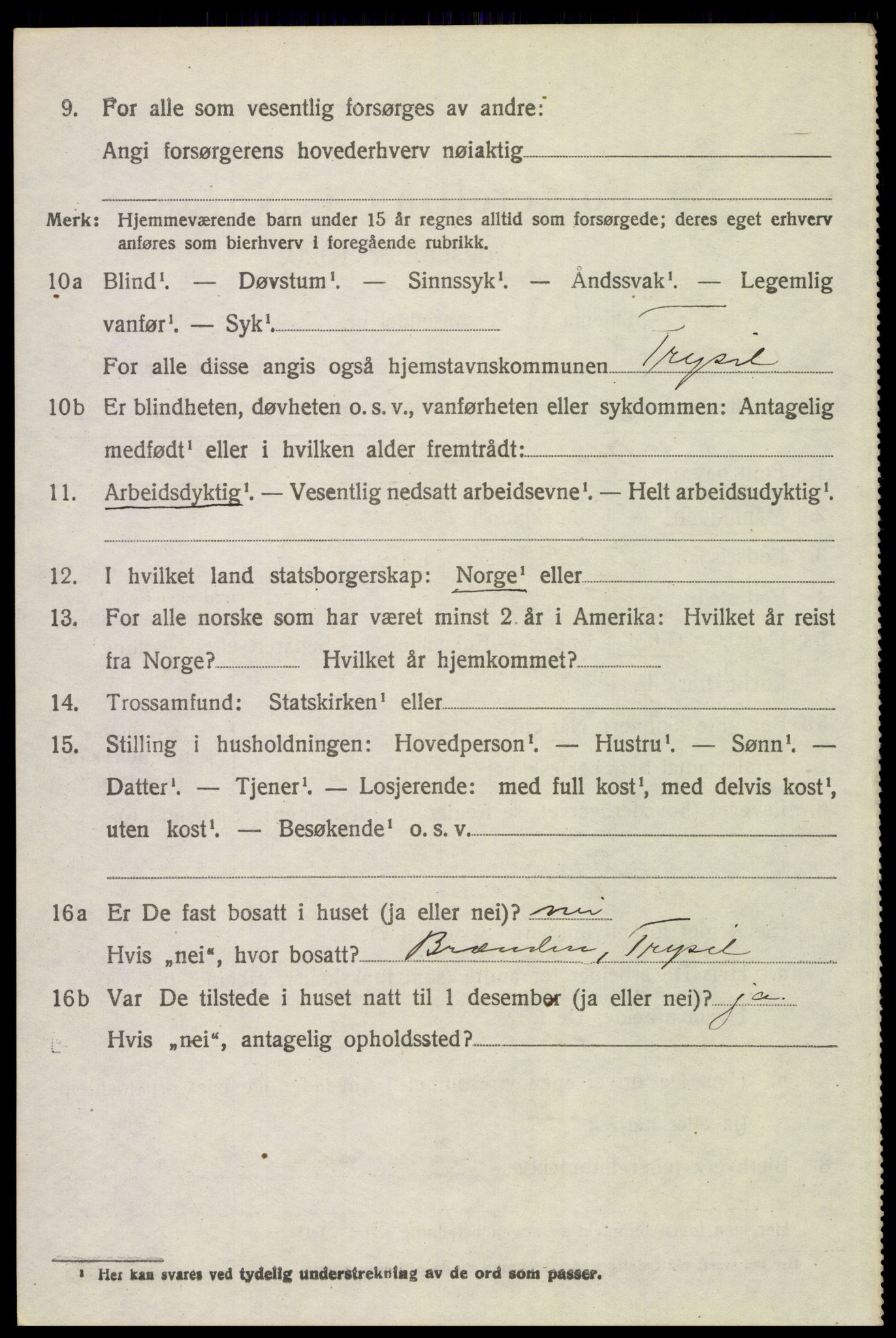 SAH, Folketelling 1920 for 0428 Trysil herred, 1920, s. 9408