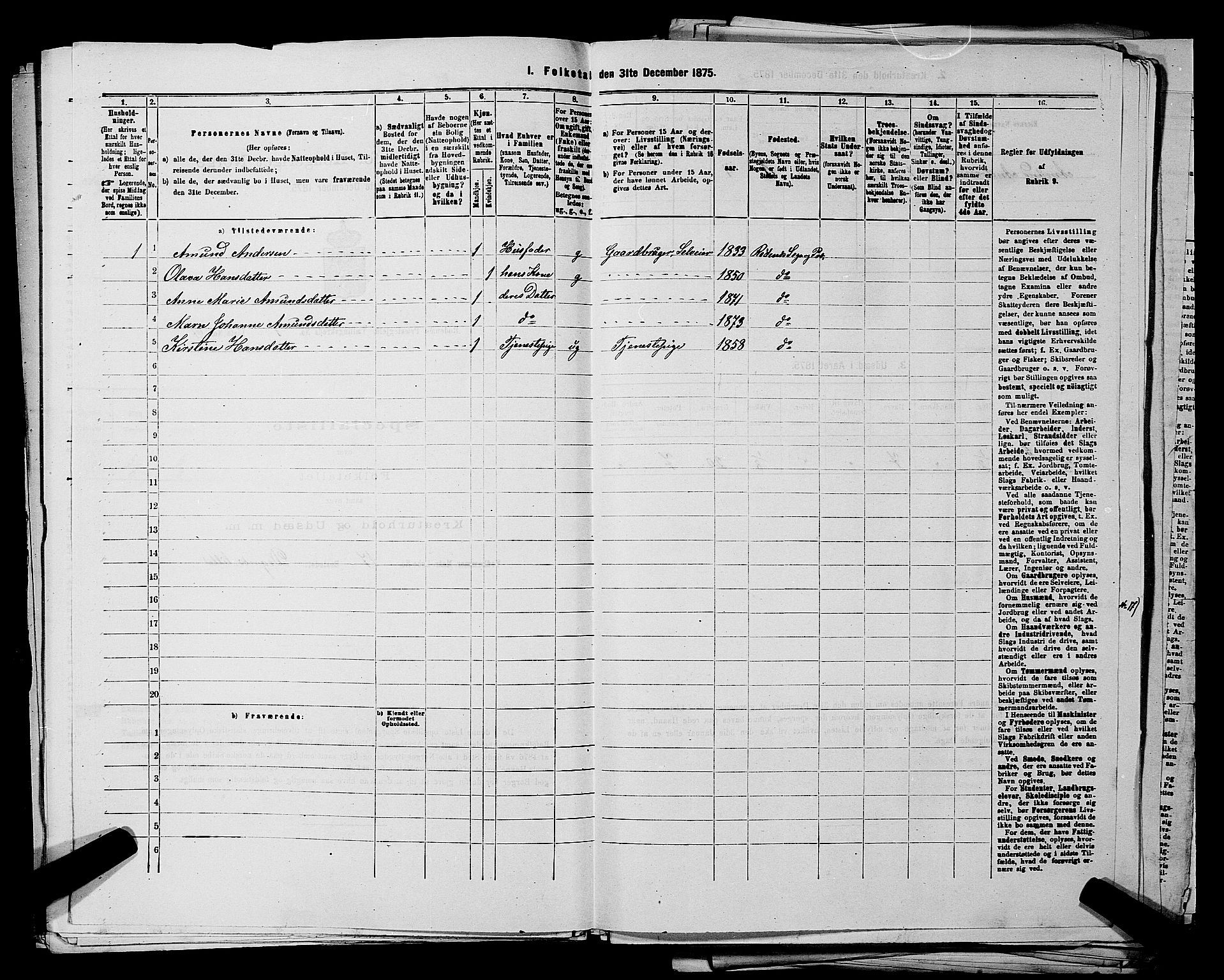 RA, Folketelling 1875 for 0120P Rødenes prestegjeld, 1875, s. 163