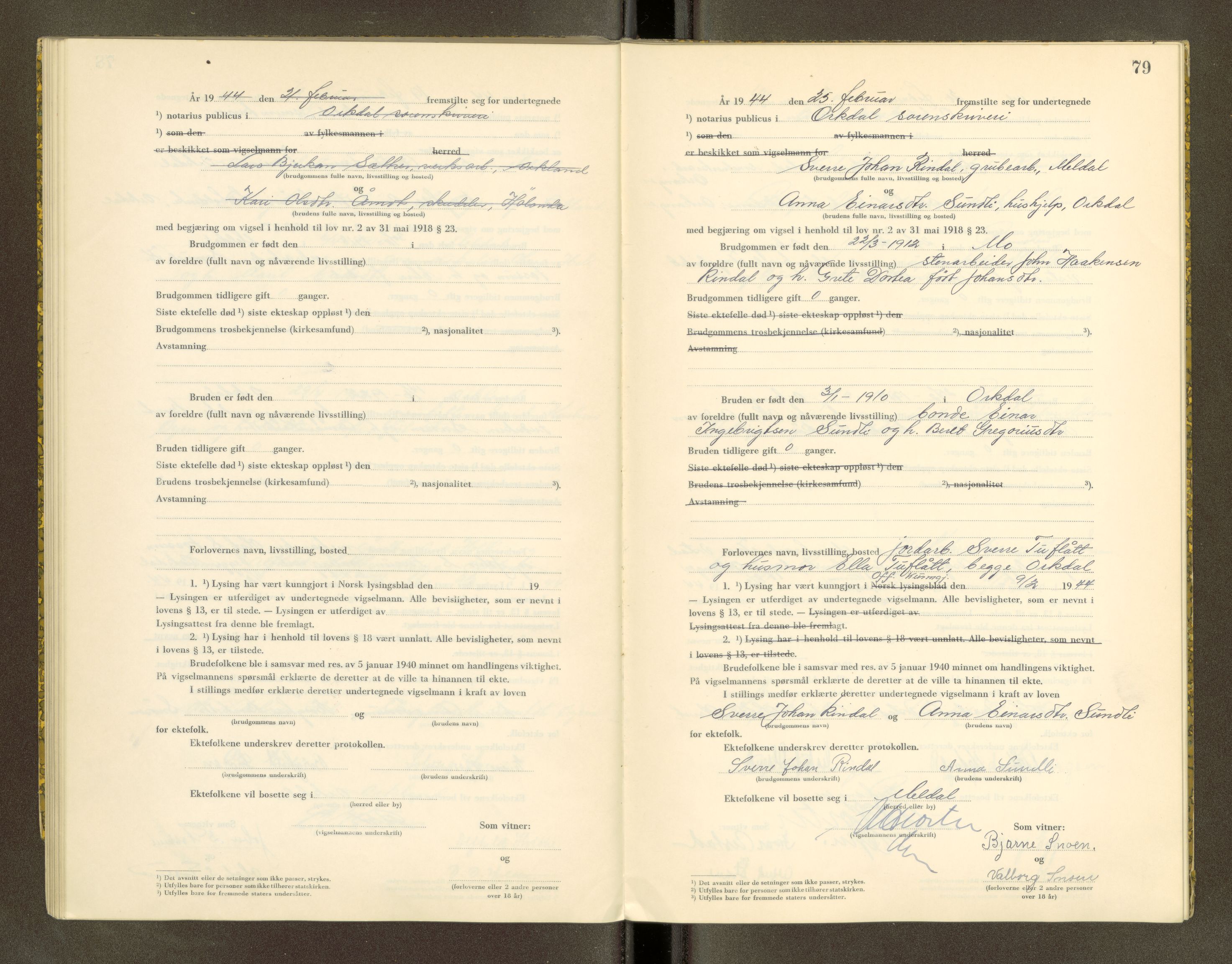 Orkdal sorenskriveri, SAT/A-4169/1/6/6D/L0004: Lysingsbok, 1943-1944, s. 79