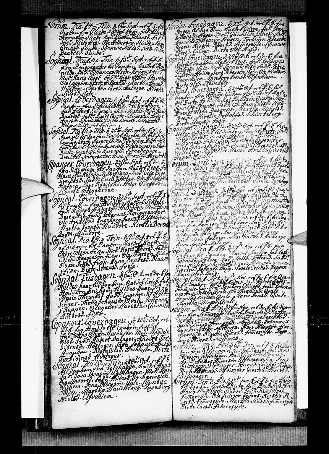 Sogndal sokneprestembete, SAB/A-81301/H/Haa/Haaa/L0002: Ministerialbok nr. A 2, 1725-1741, s. 36