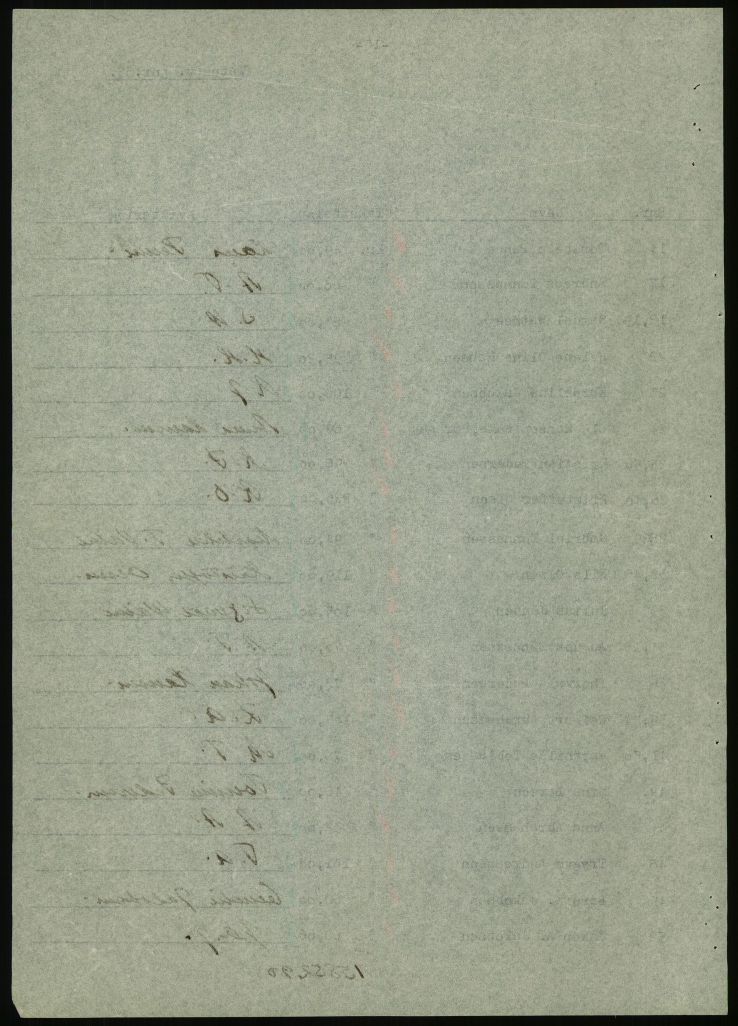 Forsvarsdepartementet, 10. kontor / Oppgjørskontoret, AV/RA-RAFA-1225/D/Db/L0180: Lista oppgjørskontor, 1942-1952, s. 978