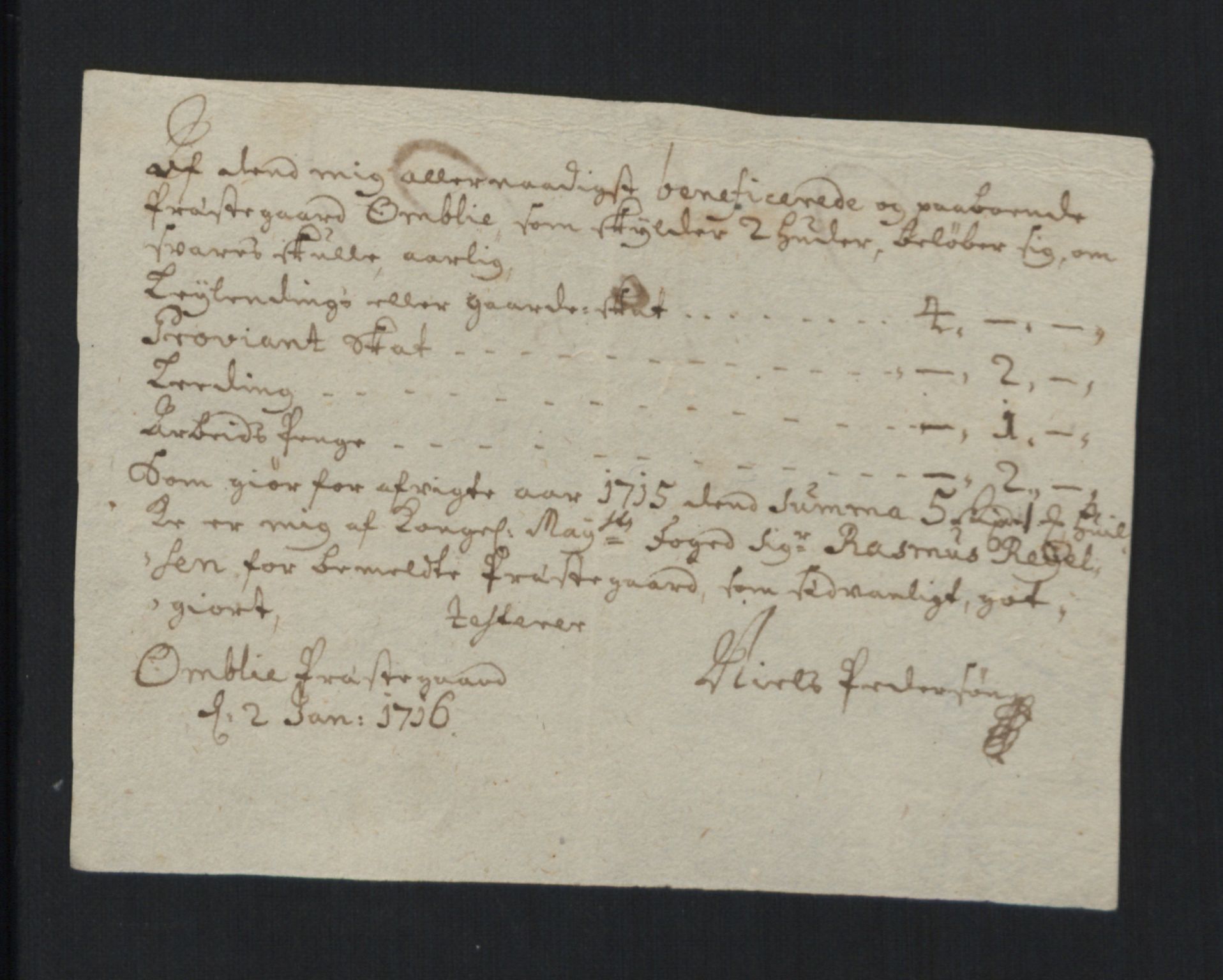 Rentekammeret inntil 1814, Reviderte regnskaper, Fogderegnskap, AV/RA-EA-4092/R40/L2451: Fogderegnskap Råbyggelag, 1714-1715, s. 326