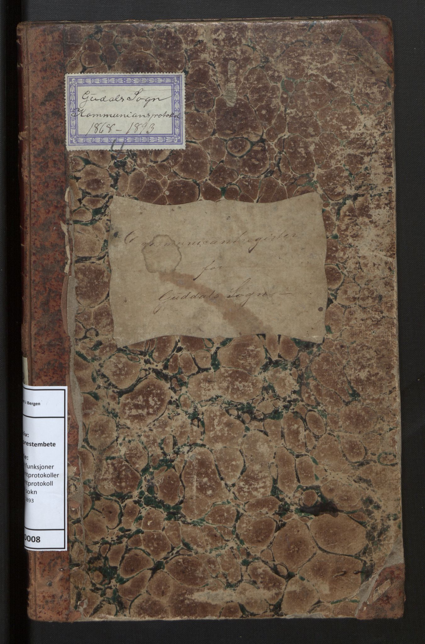 Fjaler sokneprestembete, AV/SAB-A-79801/H/Hb/L0008: Kommunikantprotokoll nr. 8, 1868-1893