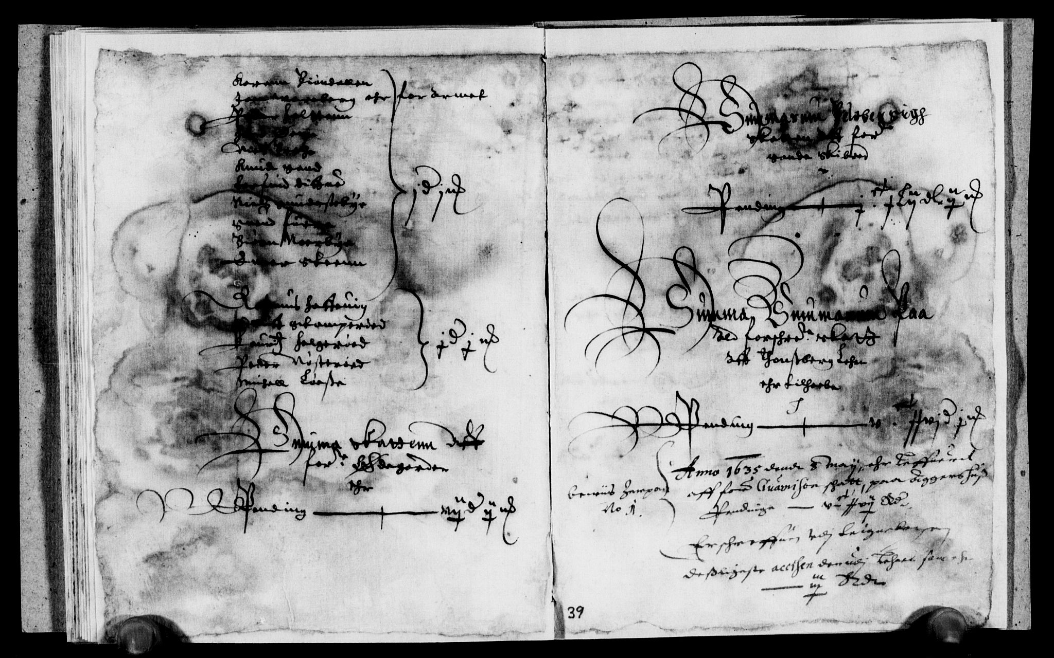 Rentekammeret inntil 1814, Reviderte regnskaper, Lensregnskaper, AV/RA-EA-5023/R/Rb/Rbo/L0015: Tønsberg len, 1633-1636