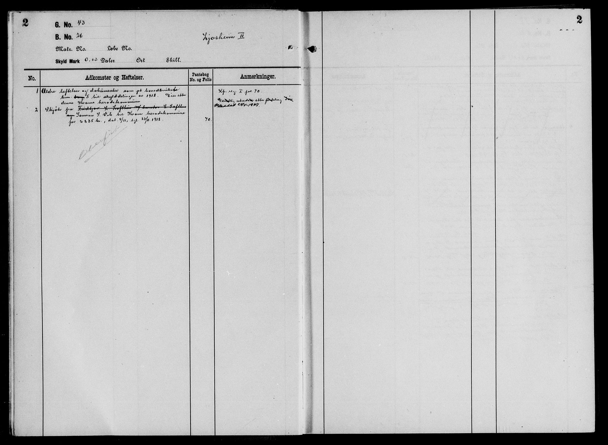 Hardanger og Voss sorenskriveri, SAB/A-2501/2/2A/2Aa/L0025: Panteregister nr. II.A.a.25, s. 2