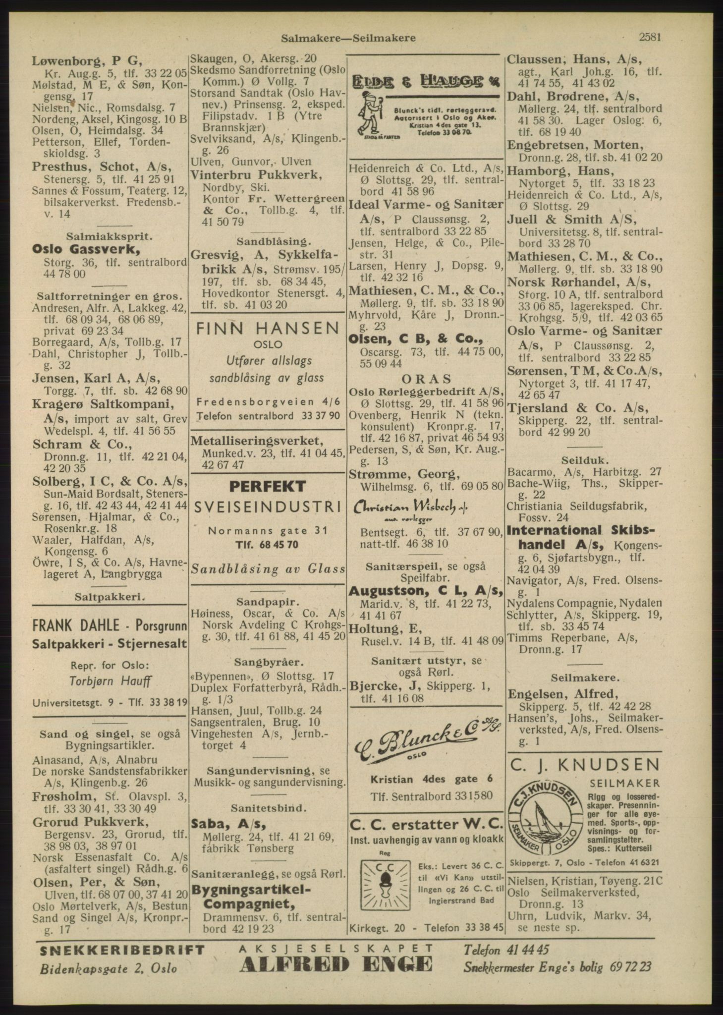 Kristiania/Oslo adressebok, PUBL/-, 1948, s. 2581