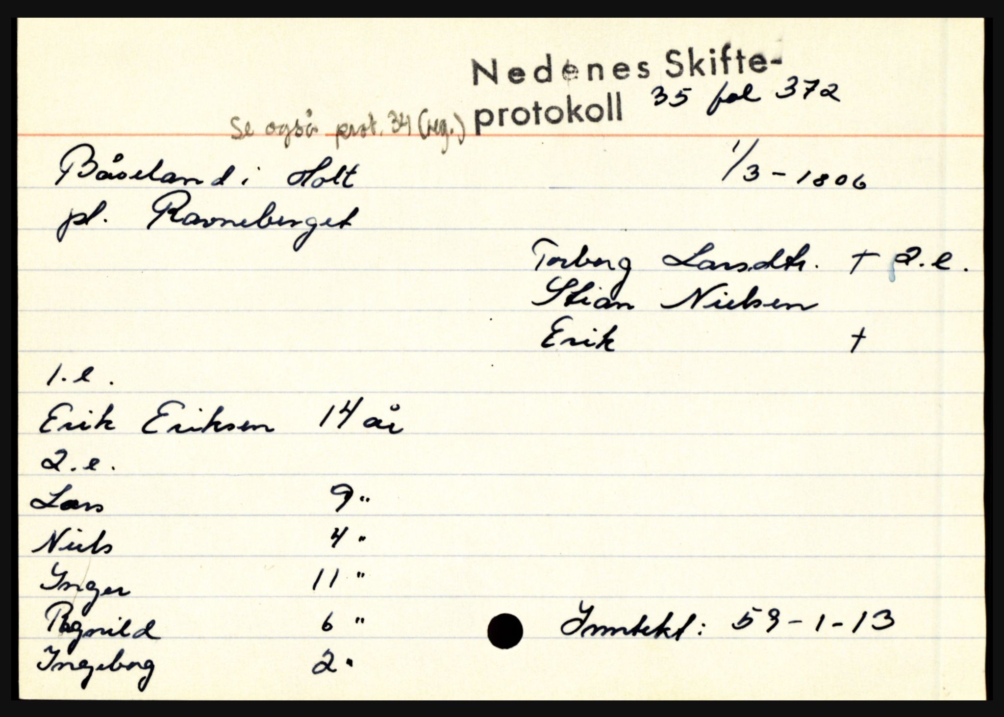 Nedenes sorenskriveri før 1824, AV/SAK-1221-0007/H, s. 4887