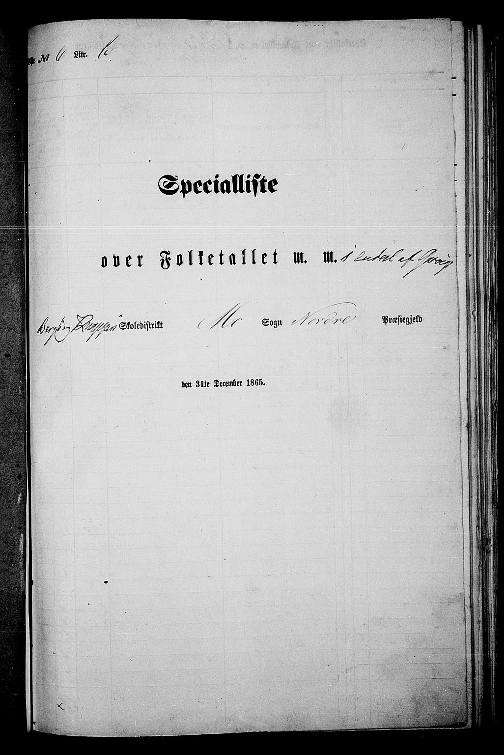 RA, Folketelling 1865 for 0418P Nord-Odal prestegjeld, 1865, s. 121
