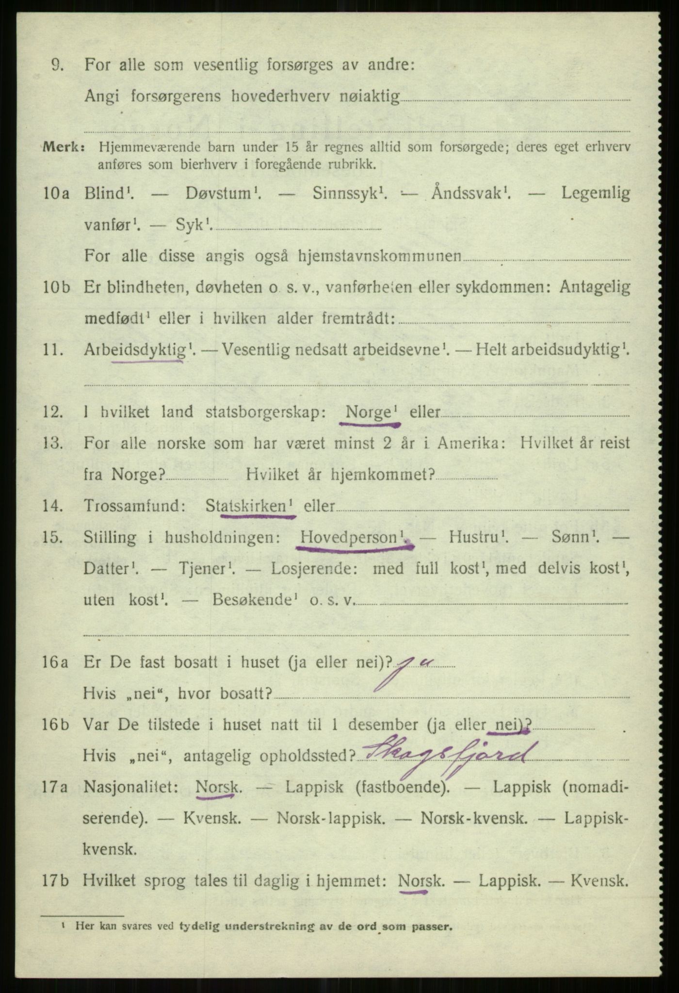 SATØ, Folketelling 1920 for 1935 Helgøy herred, 1920, s. 1586