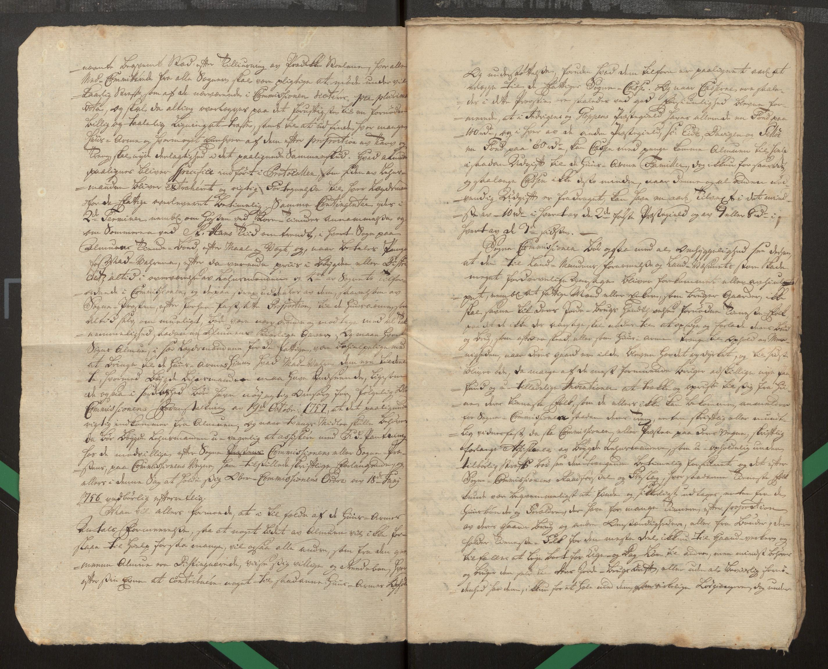 Gloppen sokneprestembete, SAB/A-80101/J/Jc/L0001/0002: Fattigkommisjonen i Gloppen / Reglement for fattigkommisjonen i Nordfjord, 1755