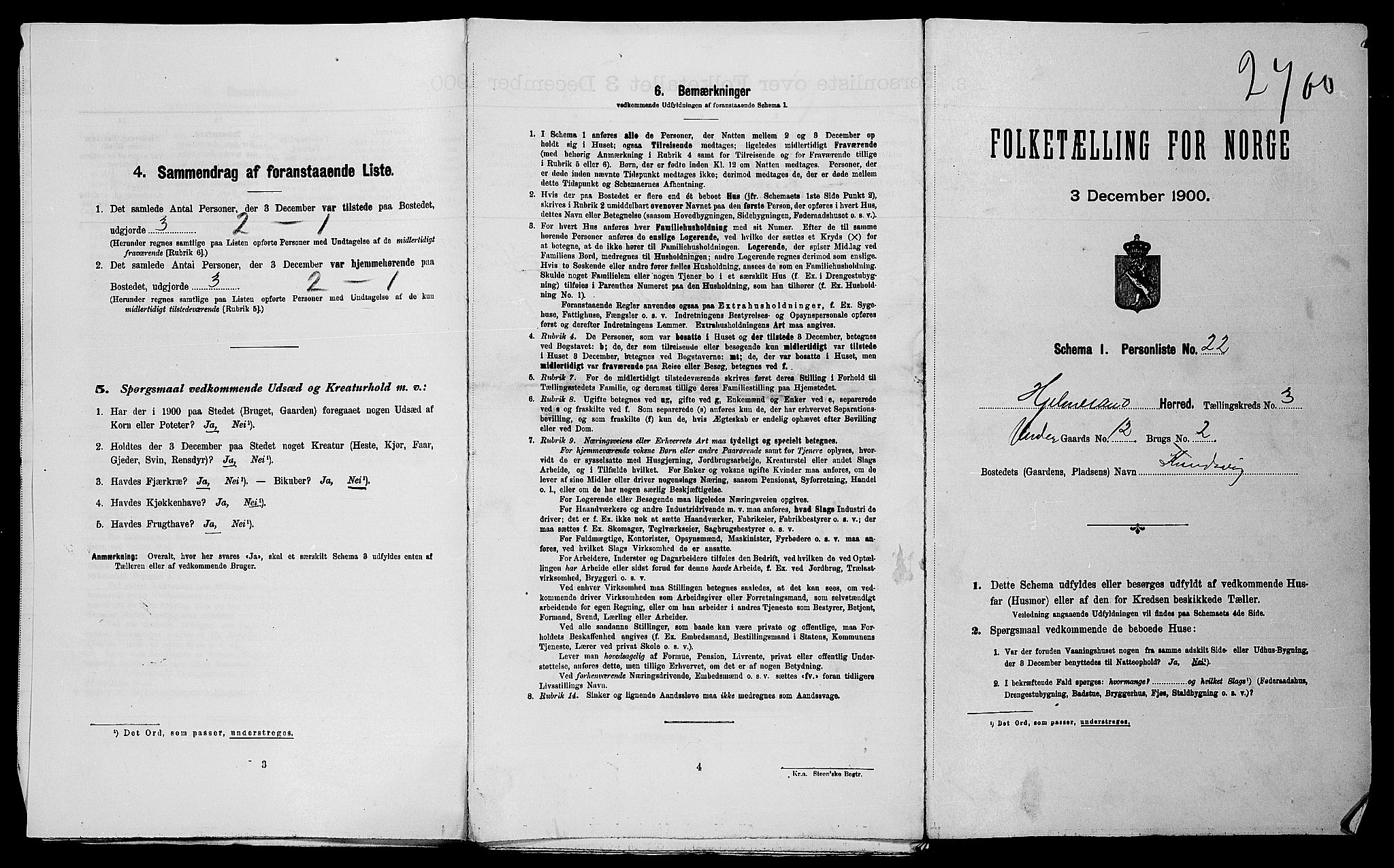 SAST, Folketelling 1900 for 1133 Hjelmeland herred, 1900, s. 54