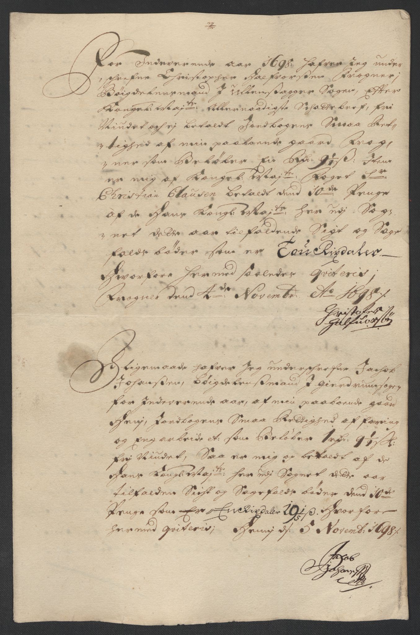 Rentekammeret inntil 1814, Reviderte regnskaper, Fogderegnskap, RA/EA-4092/R12/L0710: Fogderegnskap Øvre Romerike, 1698, s. 313