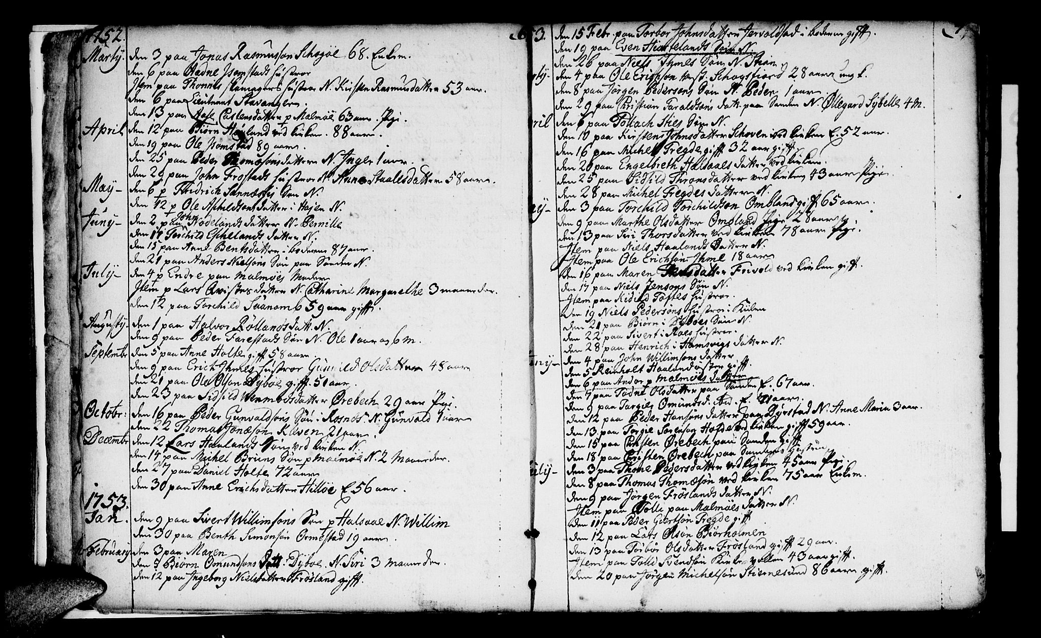 Mandal sokneprestkontor, AV/SAK-1111-0030/F/Fa/Faa/L0005: Ministerialbok nr. A 5, 1748-1803, s. 6-7