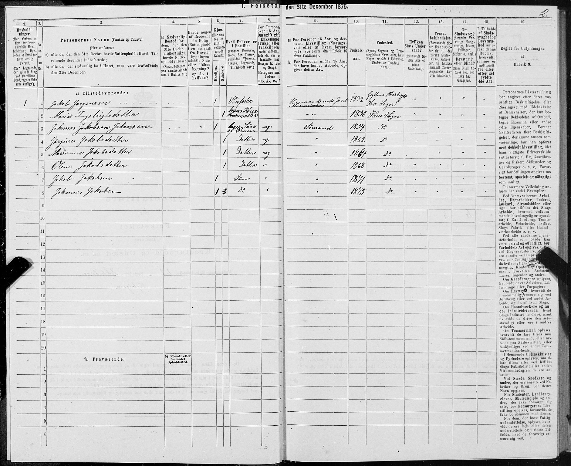 SAT, Folketelling 1875 for 1539P Grytten prestegjeld, 1875, s. 3002