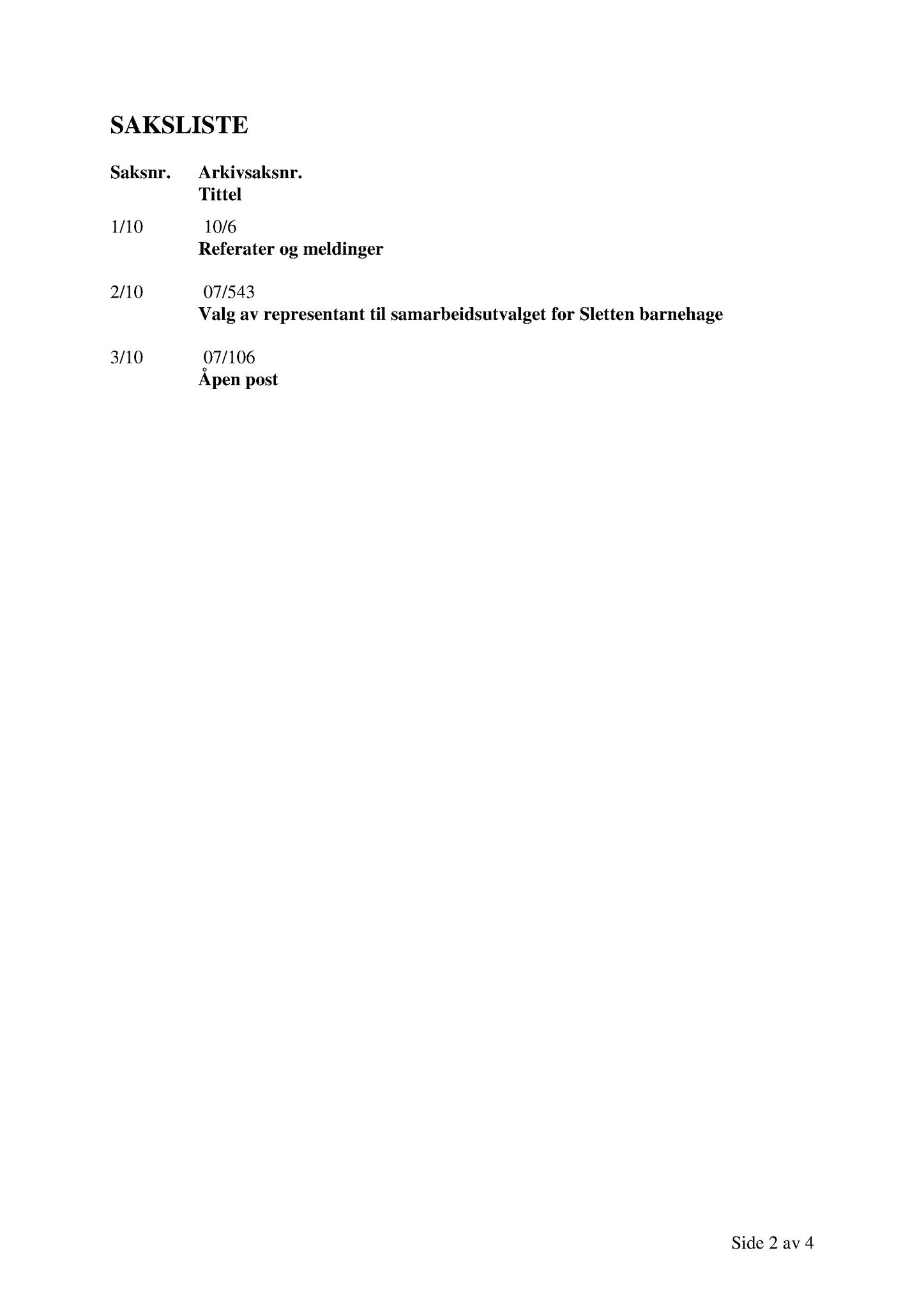 Klæbu Kommune, TRKO/KK/14-UTY/L003: Utvalg for tjenesteyting - Møtedokumenter, 2010, s. 6