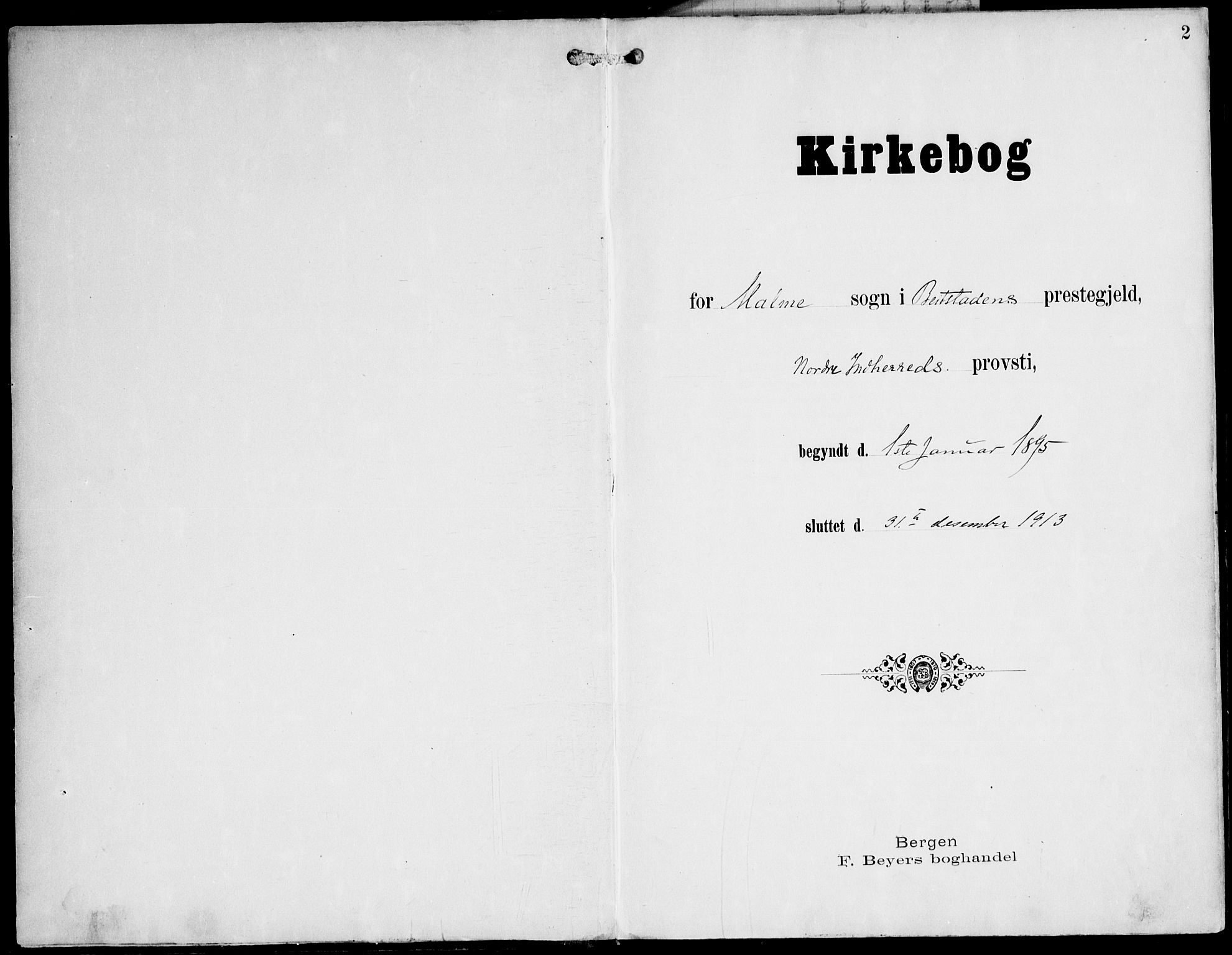 Ministerialprotokoller, klokkerbøker og fødselsregistre - Nord-Trøndelag, AV/SAT-A-1458/745/L0430: Ministerialbok nr. 745A02, 1895-1913, s. 2