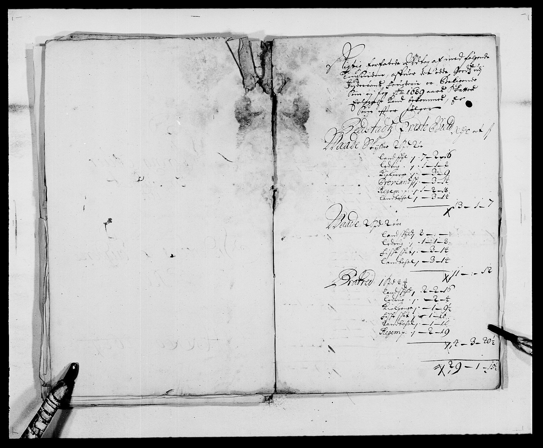 Rentekammeret inntil 1814, Reviderte regnskaper, Fogderegnskap, RA/EA-4092/R63/L4306: Fogderegnskap Inderøy, 1687-1689, s. 515