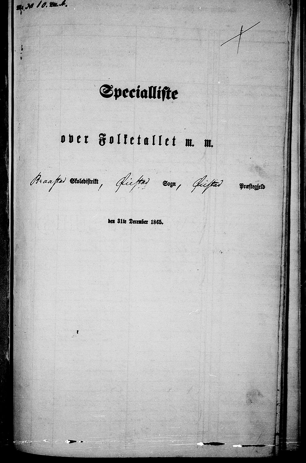 RA, Folketelling 1865 for 0920P Øyestad prestegjeld, 1865, s. 162