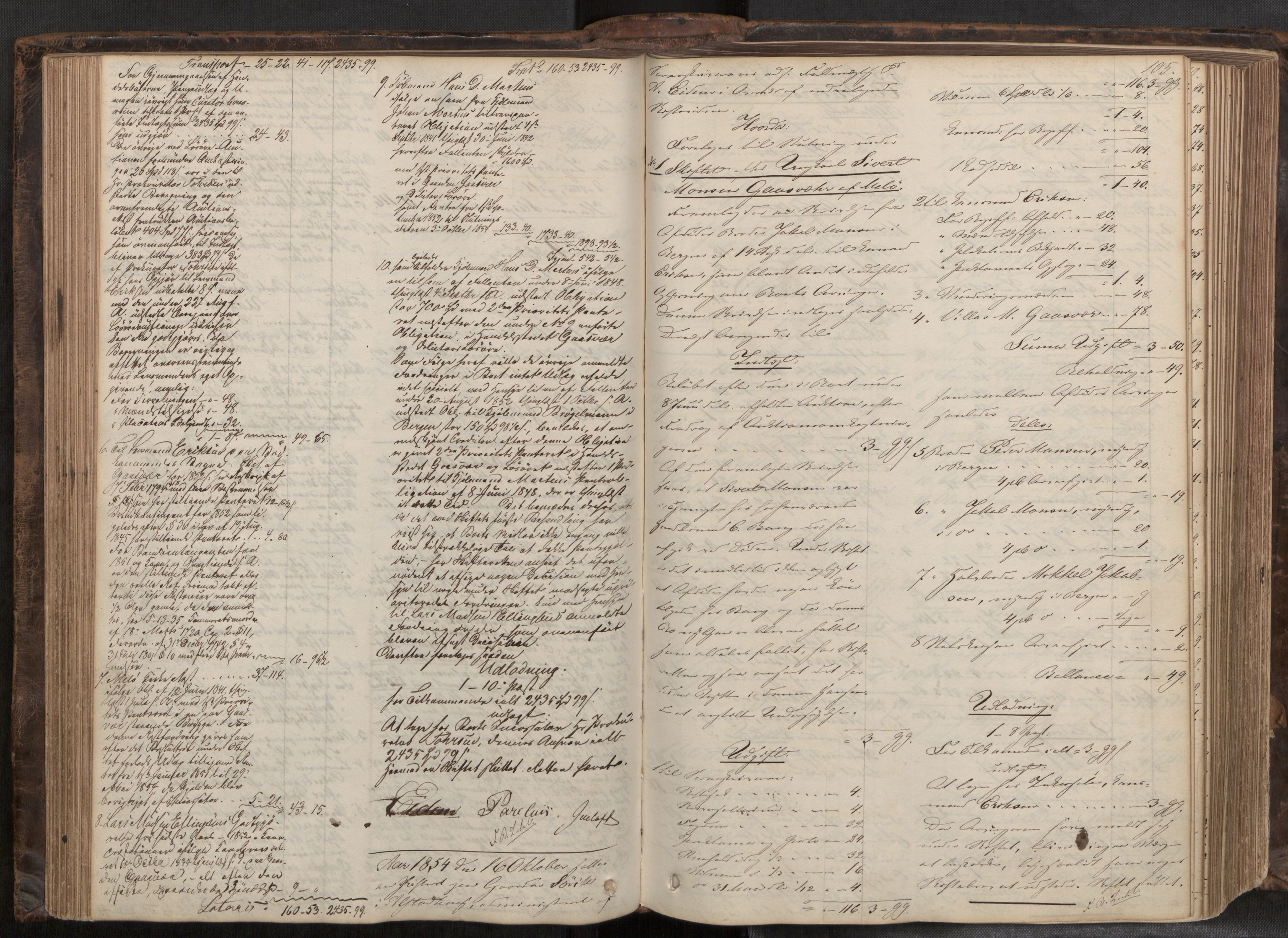 Helgeland sorenskriveri, AV/SAT-A-0004/3/3A/L0107: Skifteprotokoll 52, 1851-1859, s. 105