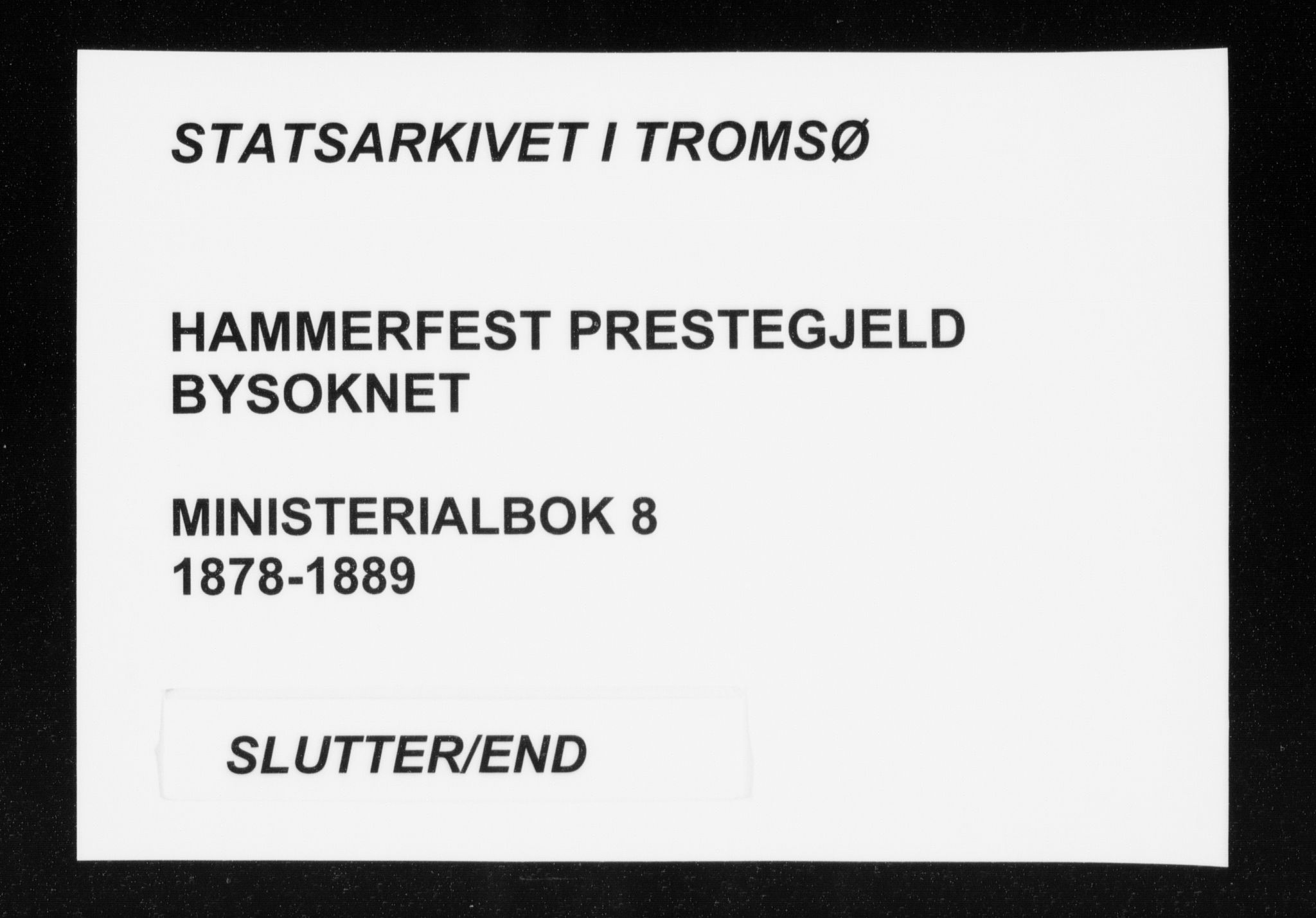 Hammerfest sokneprestkontor, AV/SATØ-S-1347/H/Ha/L0008.kirke: Ministerialbok nr. 8, 1878-1889