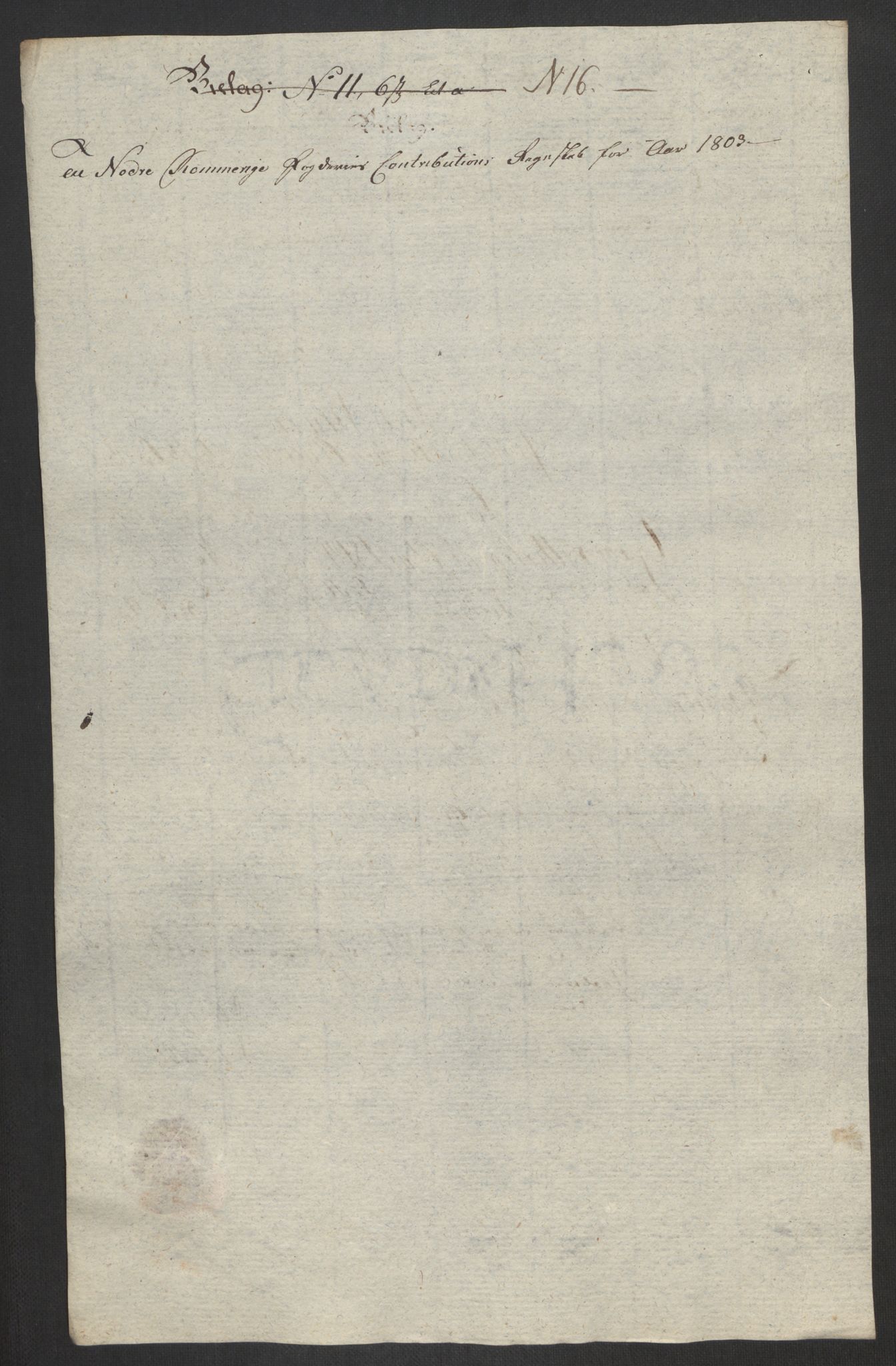 Rentekammeret inntil 1814, Reviderte regnskaper, Fogderegnskap, RA/EA-4092/R11/L0679: Fogderegnskap Nedre Romerike, 1803, s. 90